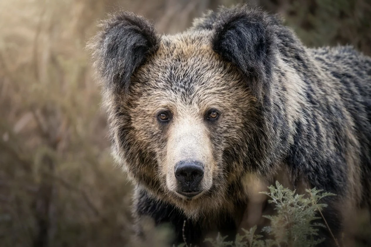 Tibetan brown bear on the Tibetan Plateau