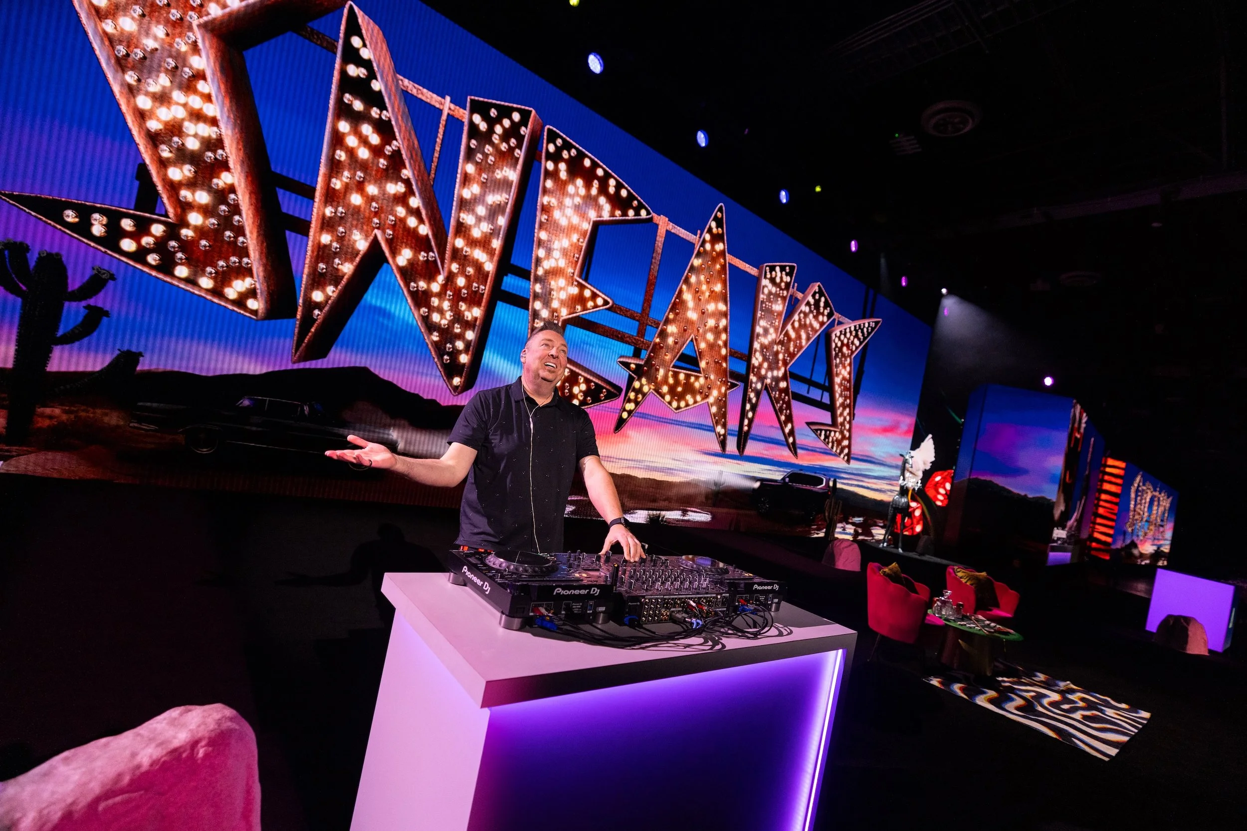 Famous DJ on stage