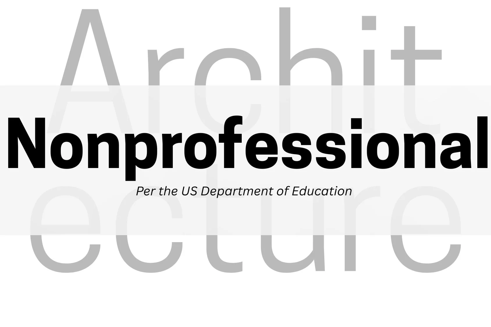 Why Architecture Is Considered “Nonprofessional” (And Why That’s Misleading)