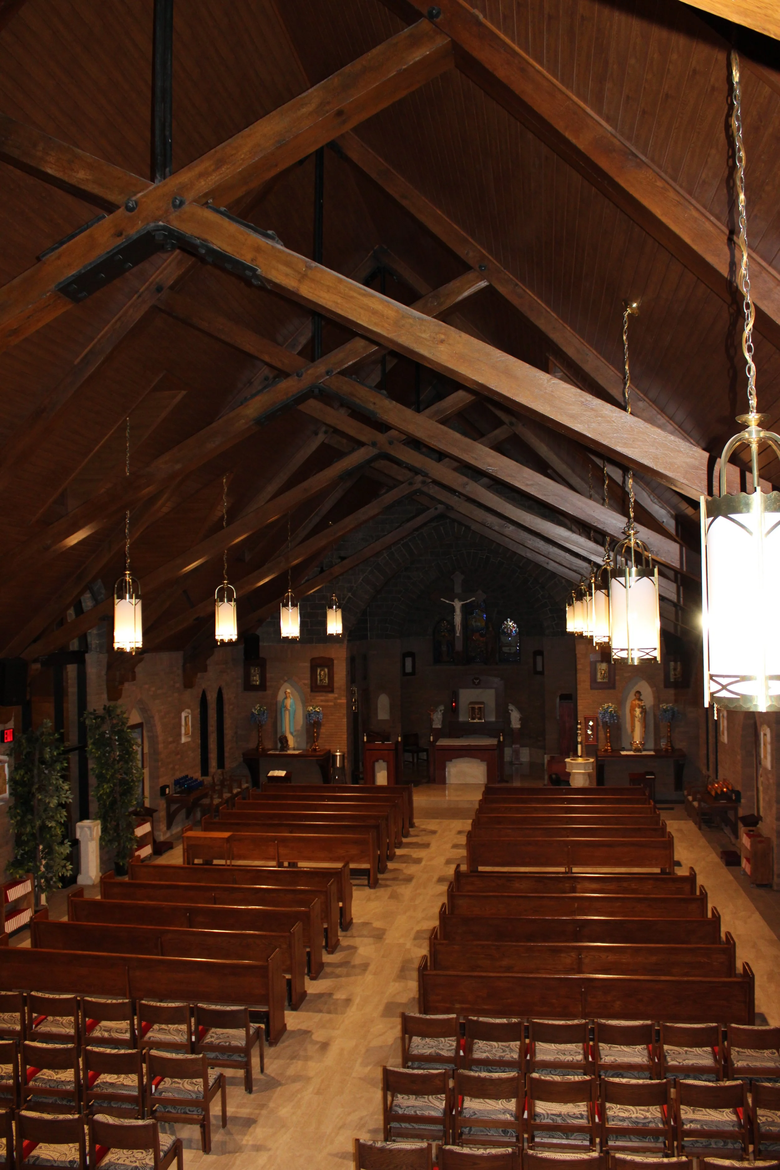 Balcony side view of chapel