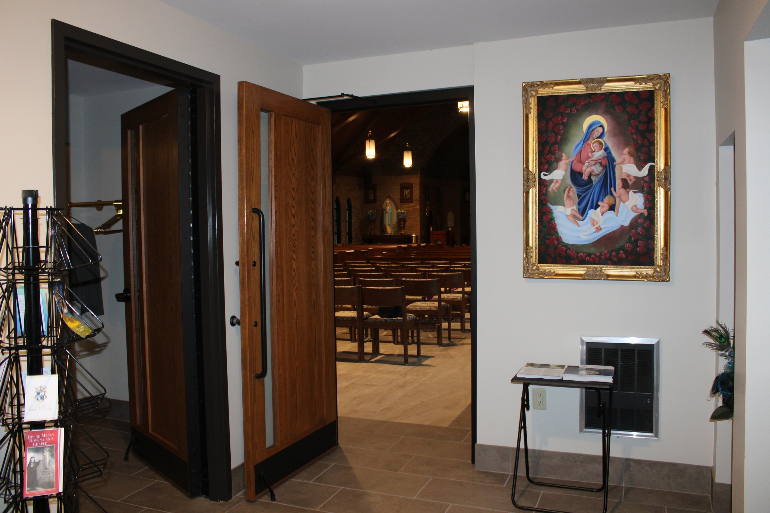 Chapel view from side entrance
