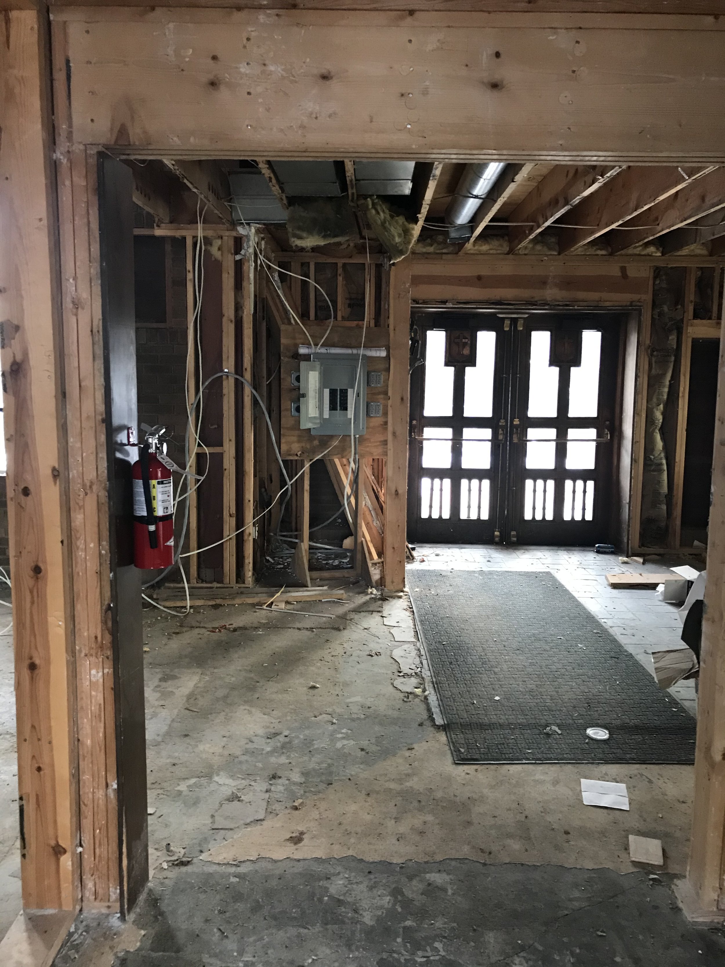 Before - Interior main entrance view 2
