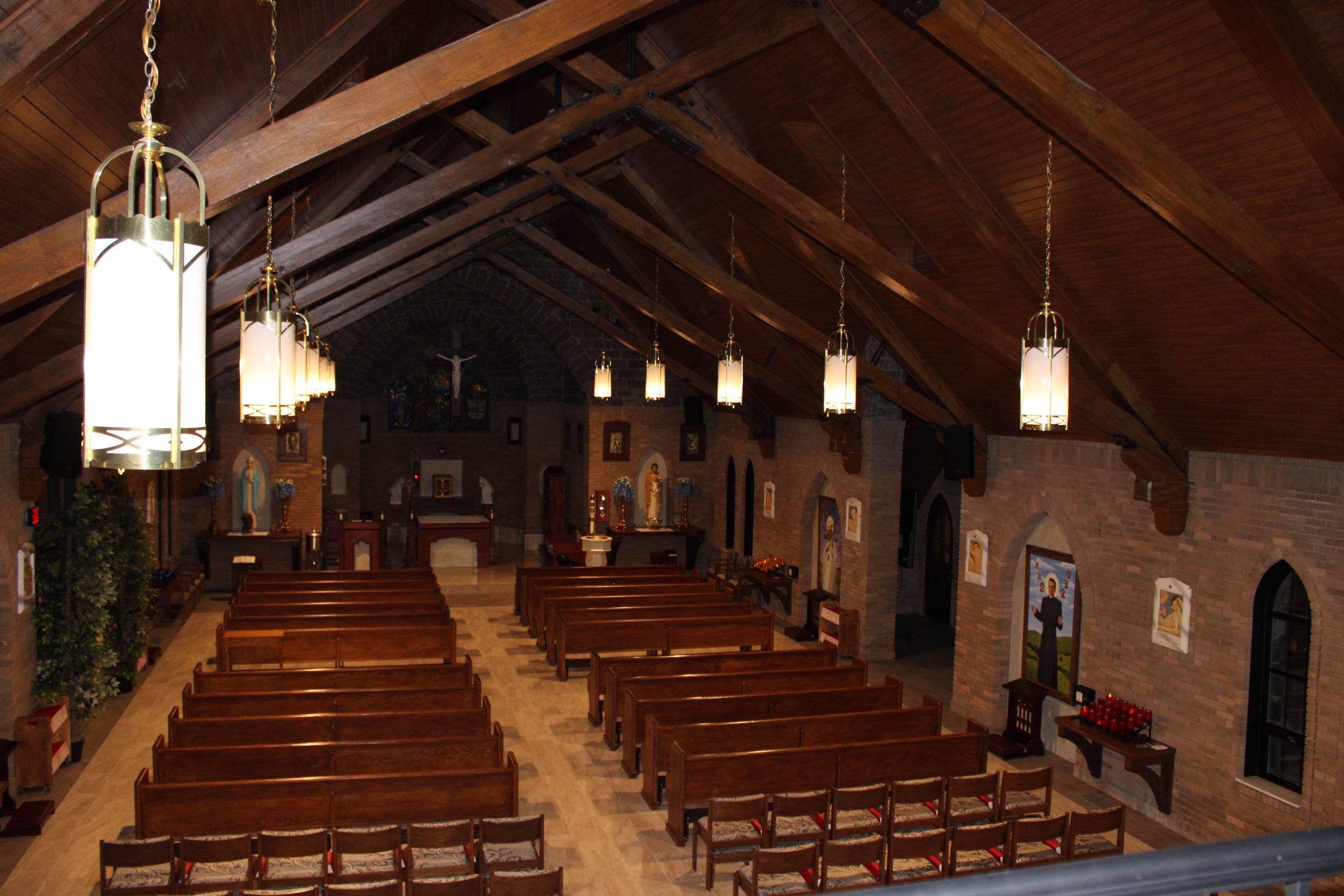 Opposite side balcony view of chapel