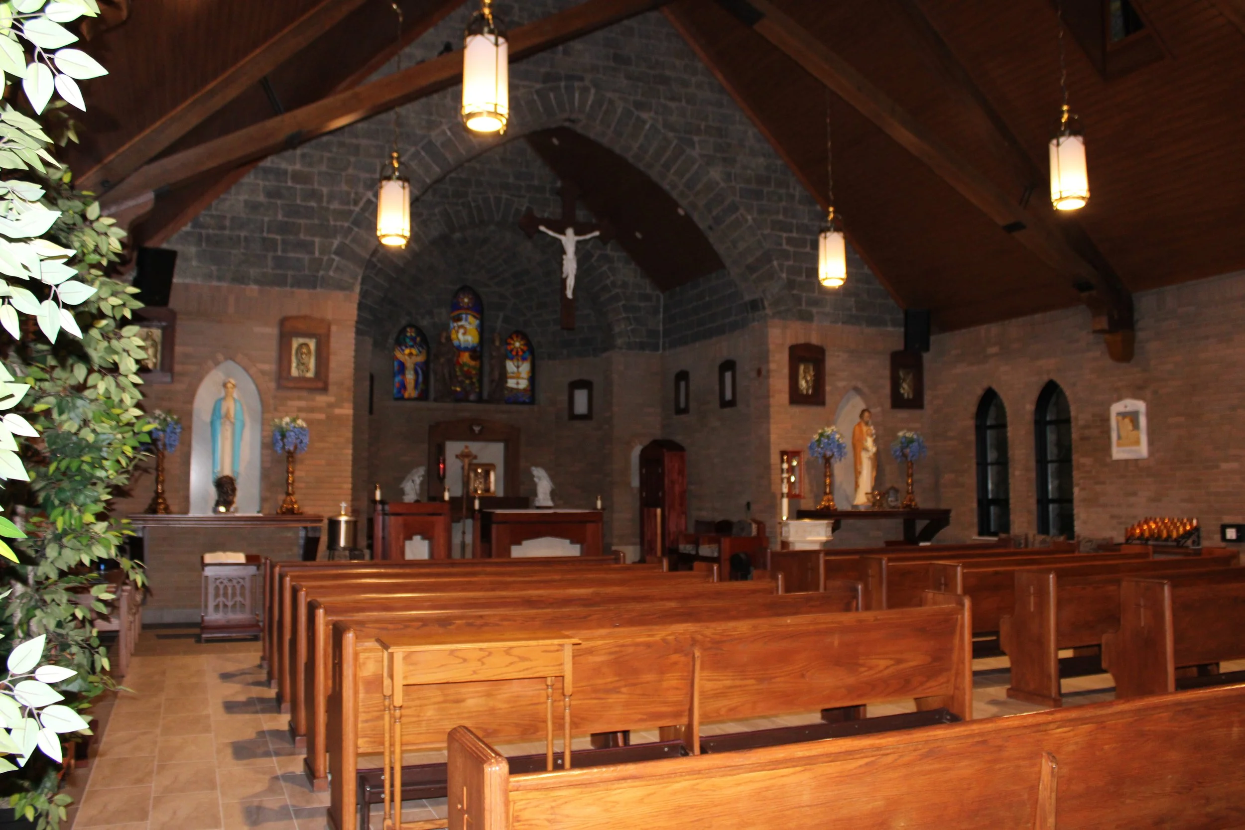 Pulpit view from new side entrance