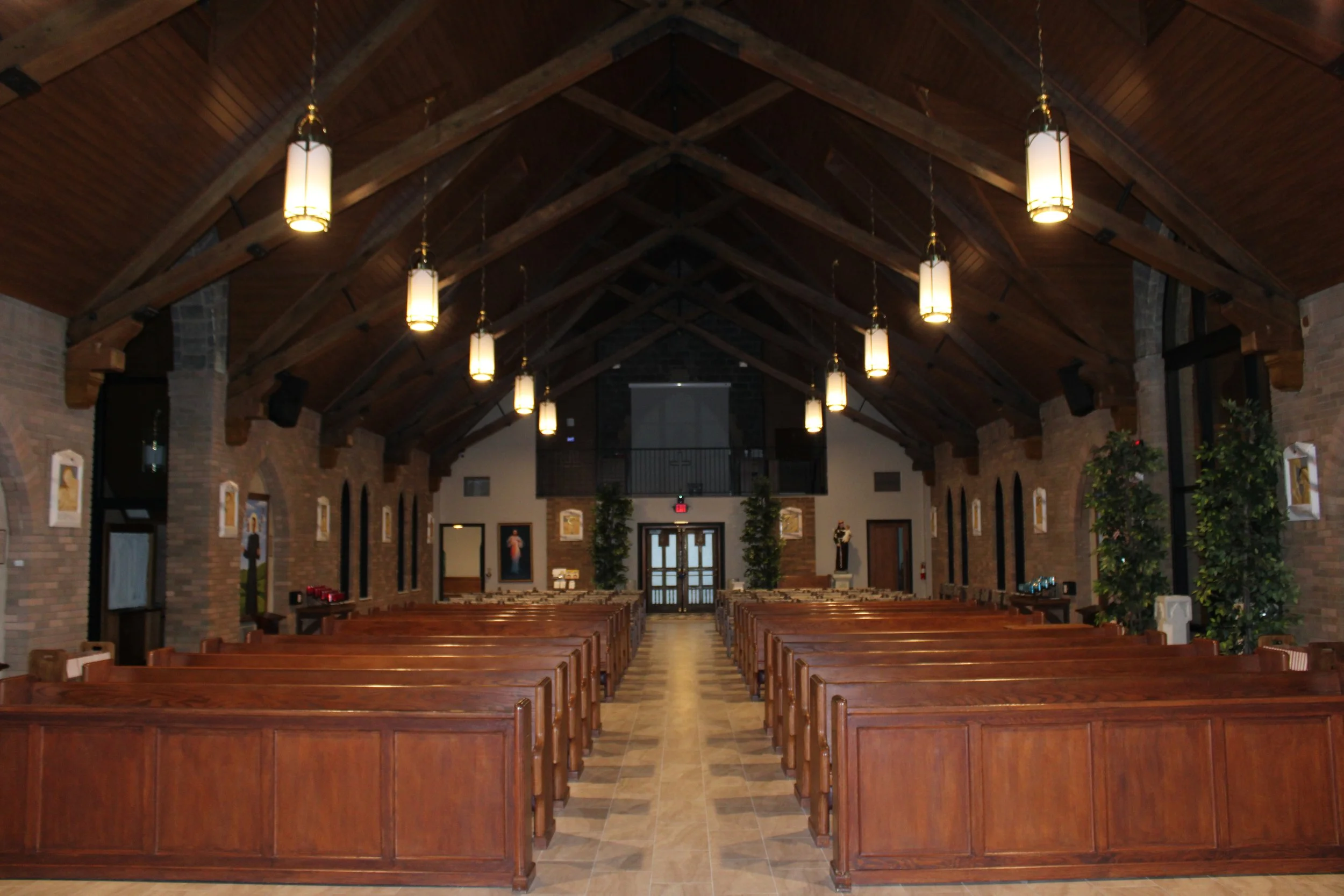 Chapel view from the front