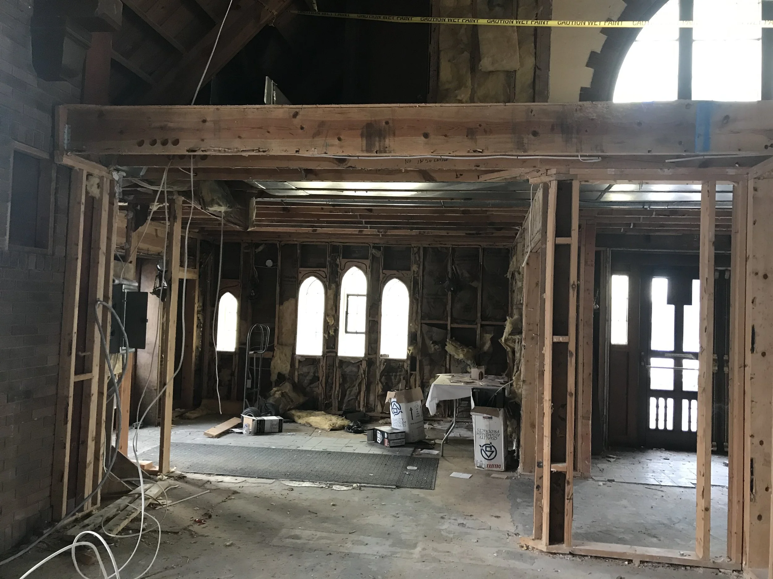 Before - Interior existing side entrance