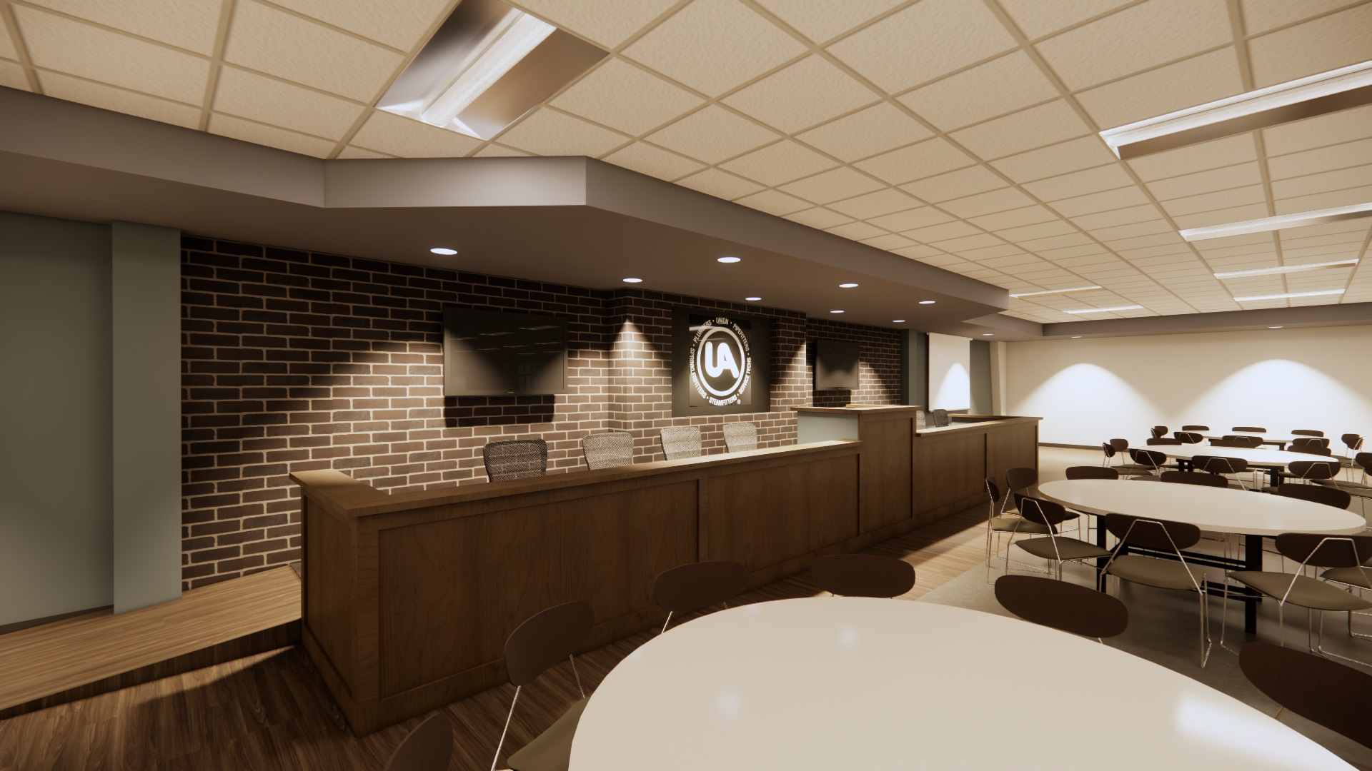 Interior Rendering - Board Seats