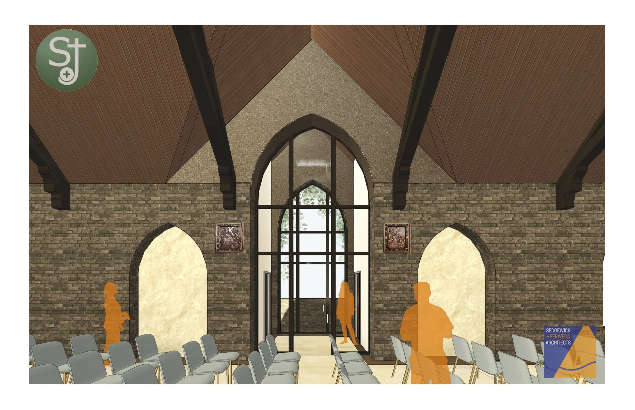3D view of new vestibule