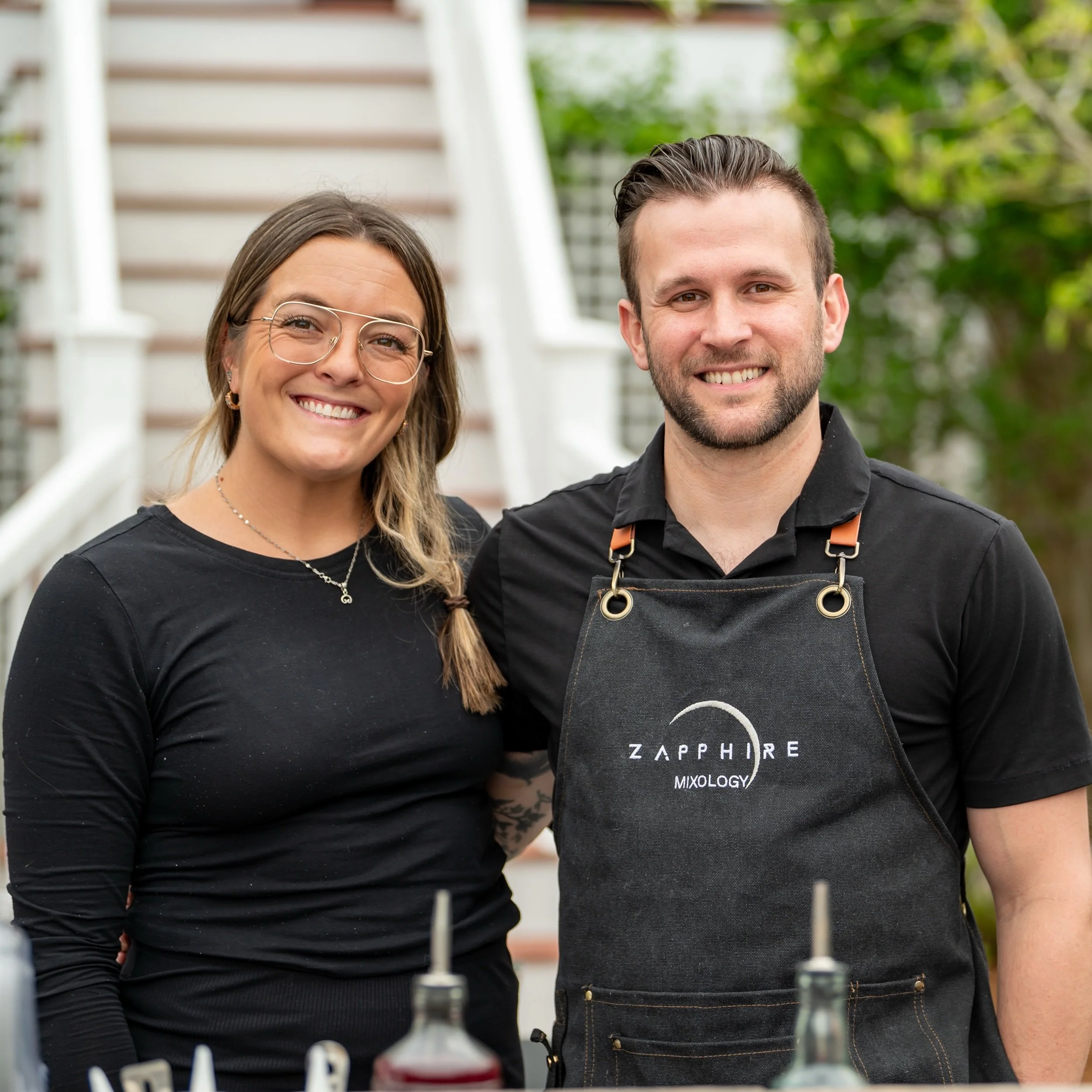 Sorry we&rsquo;ve been a little MIA this weekend - but the smiling faces behind Zapphire Mixology&hellip;are now fianc&eacute;s! We can&rsquo;t wait to continue building this business together and helping make our clients as happy as they can be on t