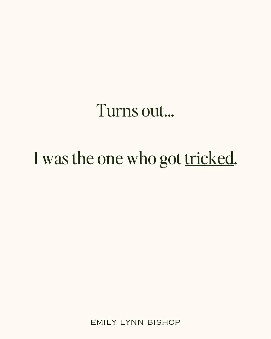 &ldquo;Holy sh*t, I was the one who got tricked.&rdquo; 🤯

I came to this realization after my firstborn&rsquo;s first day of Kindergarten. I cleared my schedule to be there for him that day.
I wanted to be fully there for him&hellip; and honestly, 