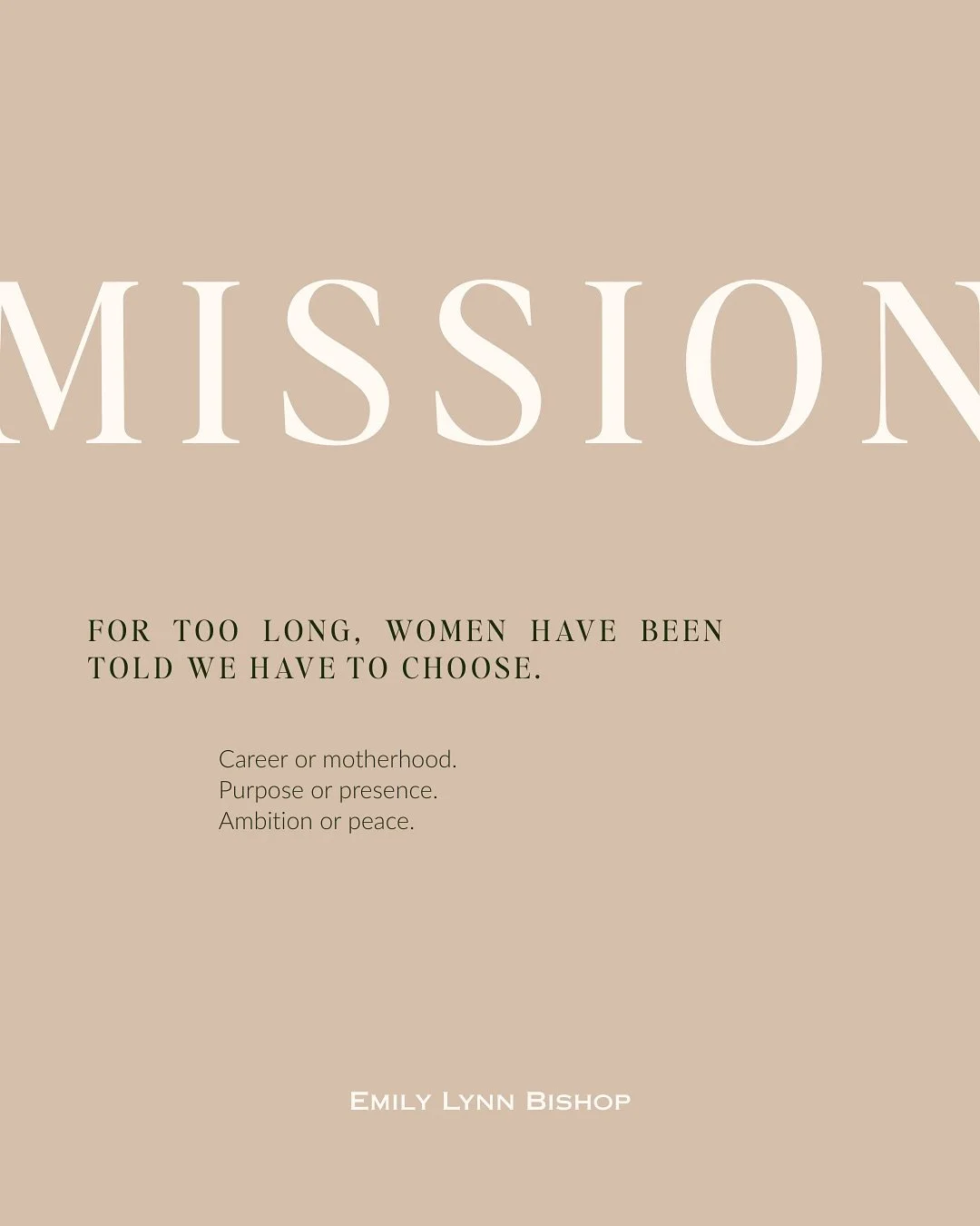 For too long, mothers have been told we have to choose&hellip;
Career or motherhood.
Ambition or peace.

I&rsquo;m done with that story.

There&rsquo;s a new model emerging &mdash; one where our purpose and our presence amplify each other.

🕊️ Sover