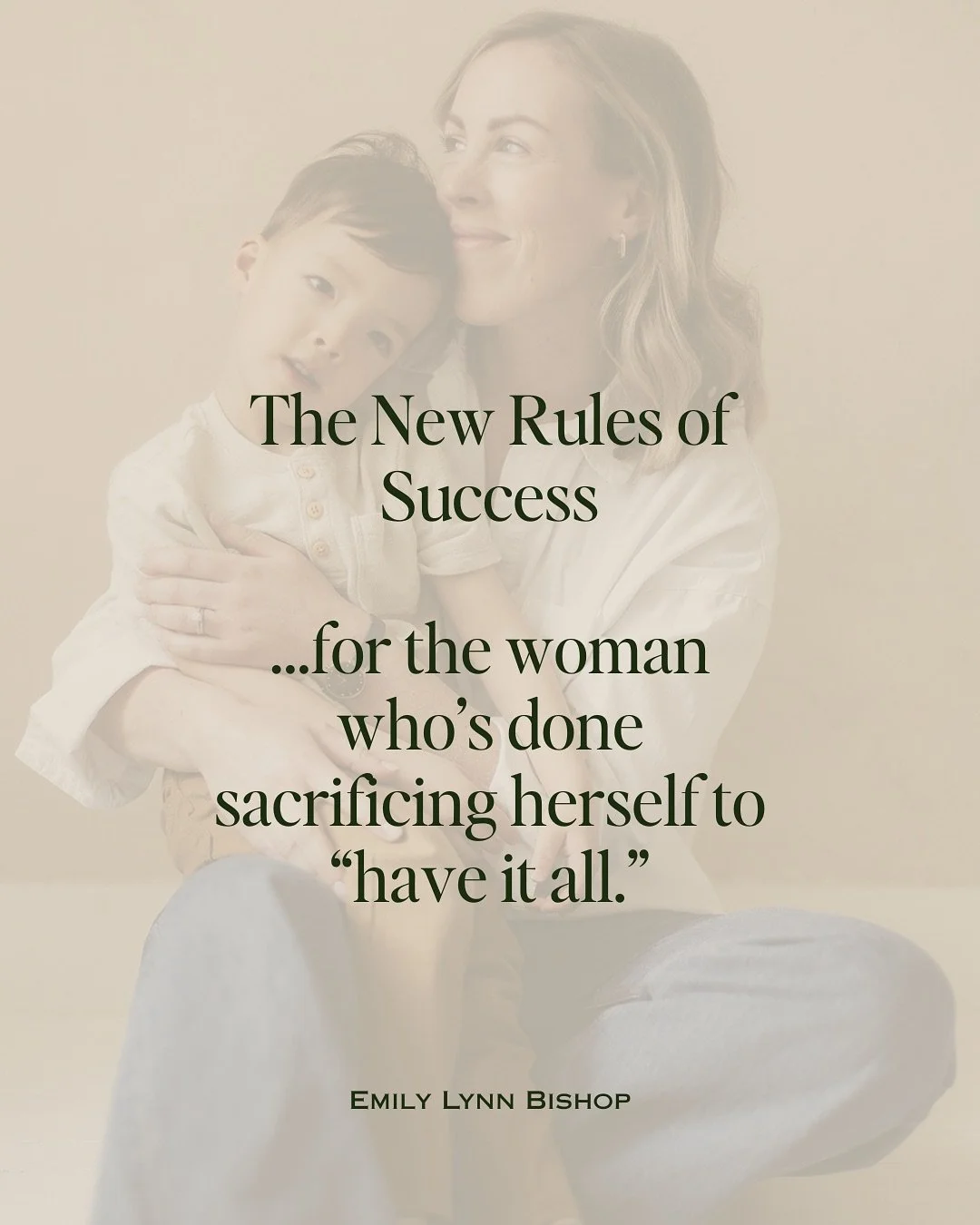 We&rsquo;ve been taught that success requires sacrifice &mdash;

but the truth is, peace, purpose, and prosperity can coexist.

These are the new rules of success.

For the ambitious mother redefining what&rsquo;s possible.

🕊️ The Vision is your in