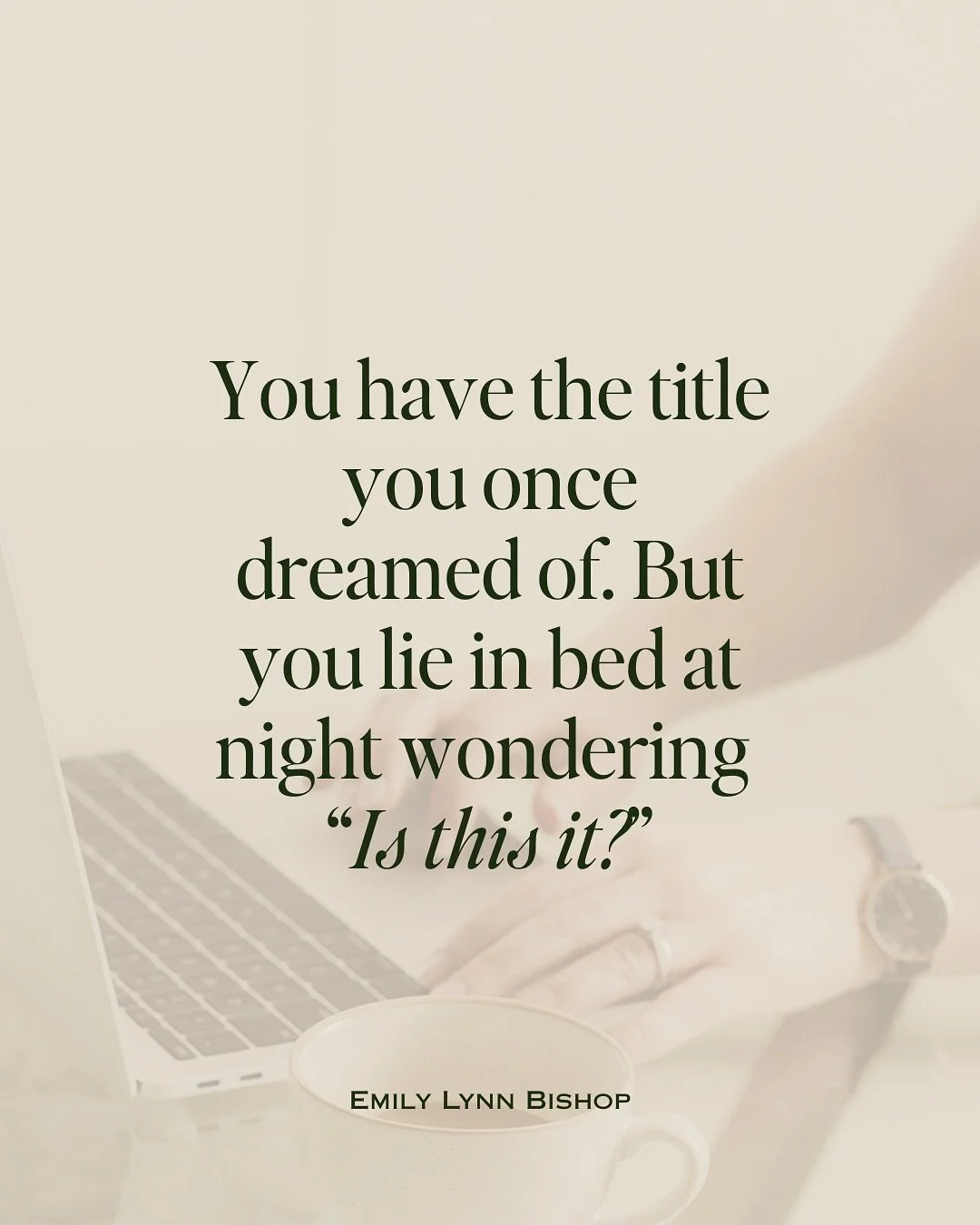 On Linkedin you&rsquo;re a star. But in those rare quiet moments to yourself, the success feels empty.

You haven&rsquo;t done anything wrong. 
You didn&rsquo;t miss the boat.
You&rsquo;re simply ready for an upgrade.

You&rsquo;re ready for a versio