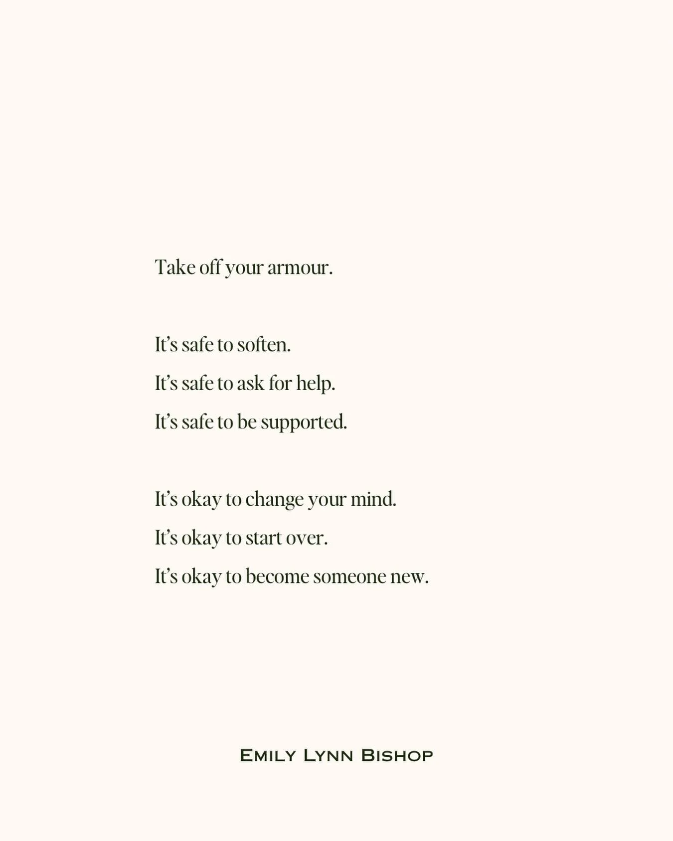 This is your permission slip. 

Armour - now on Substack. 

Link in bio 🤍