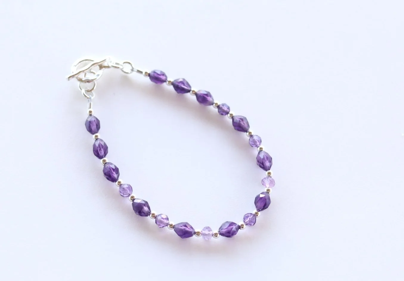 Amethyst Bracelet • Calm & Protection • February Birthstone Bracelet