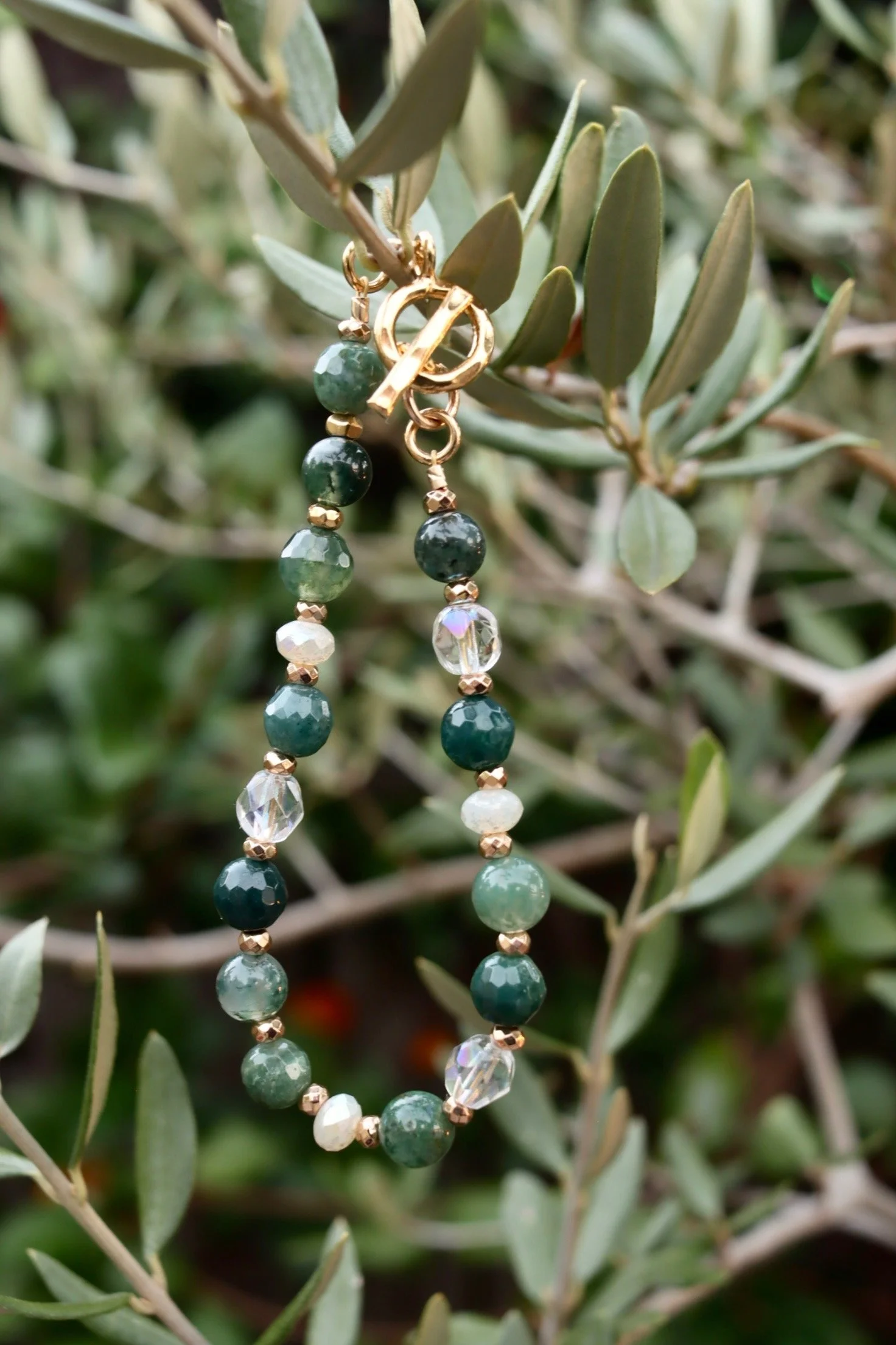 Stay Rooted As You Grow • Moss Agate • Growth • 6mm