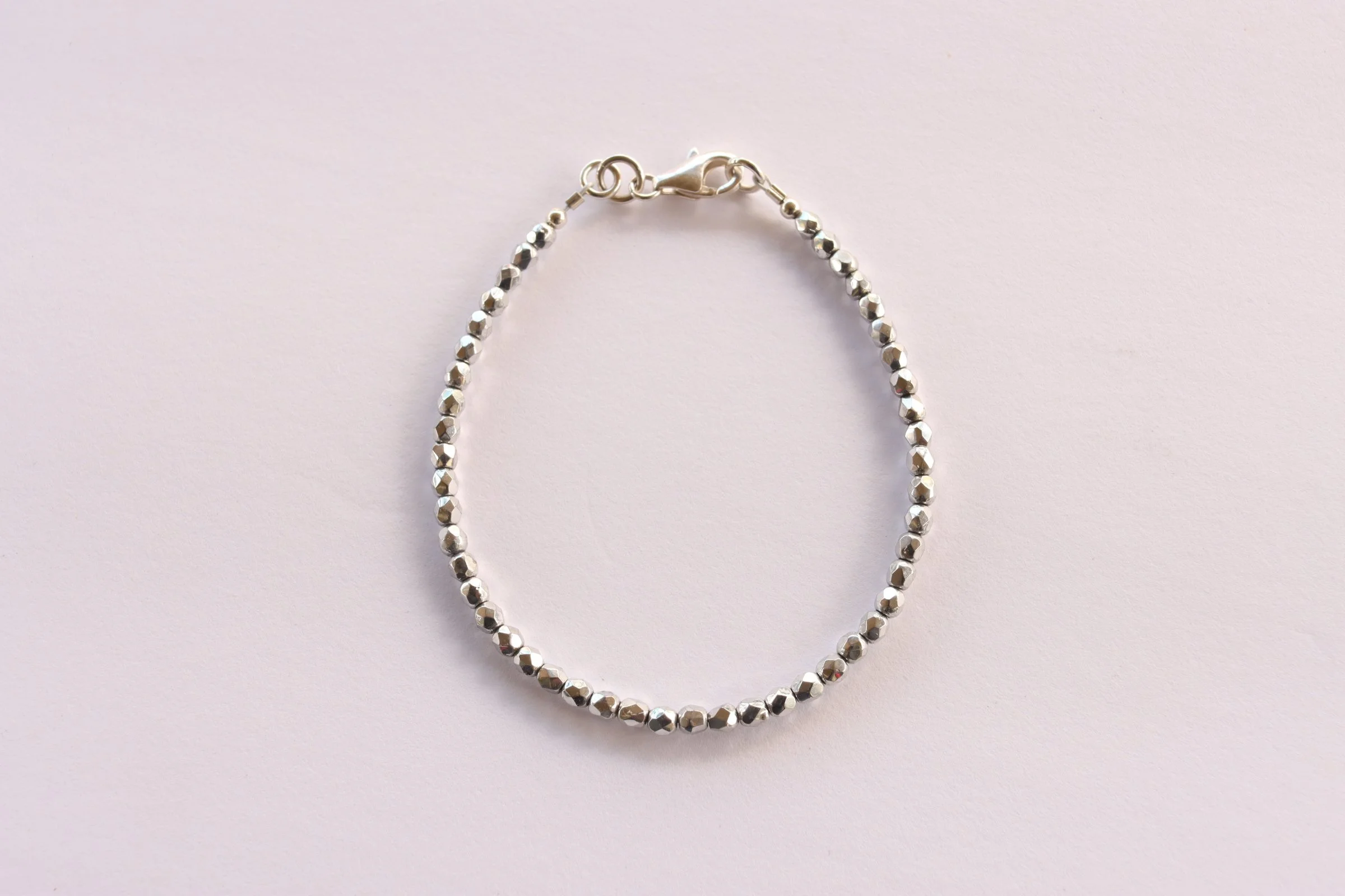 Sterling Tide, Sterling Silver & Czech Glass Bracelet, Lunar Tide Collection