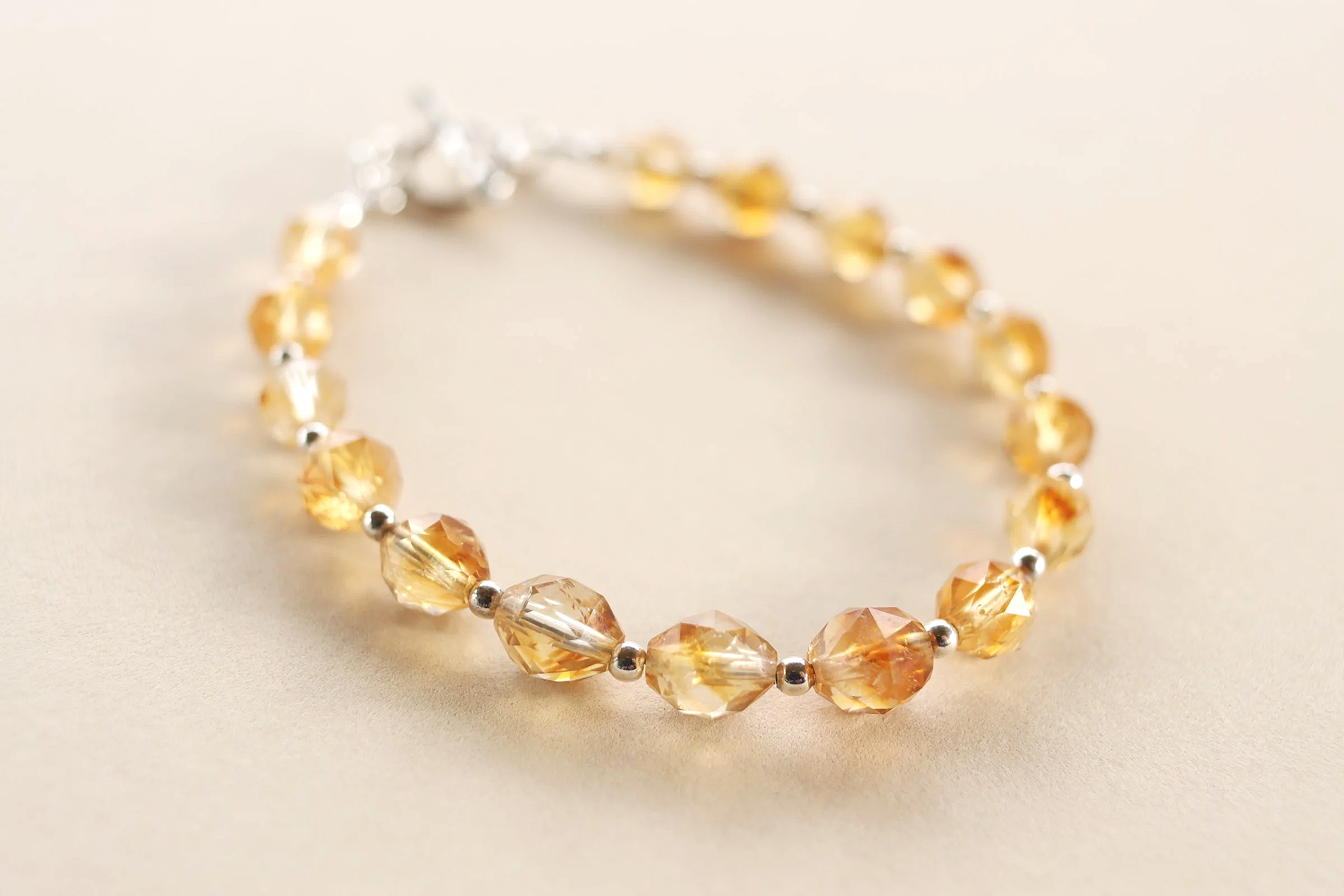 Citrine Faceted Oval Bracelet • Joy, Abundance, Confidence • November Birthstone