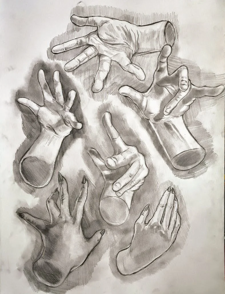 "Hands"
2024, Graphite