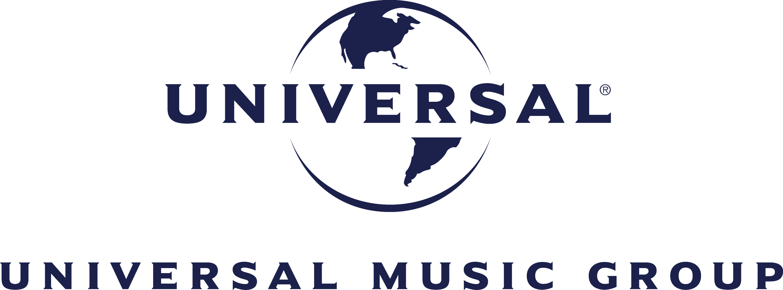 Universal Pictures logo with a globe and the words 'Universal' and 'Universal Music Group'.