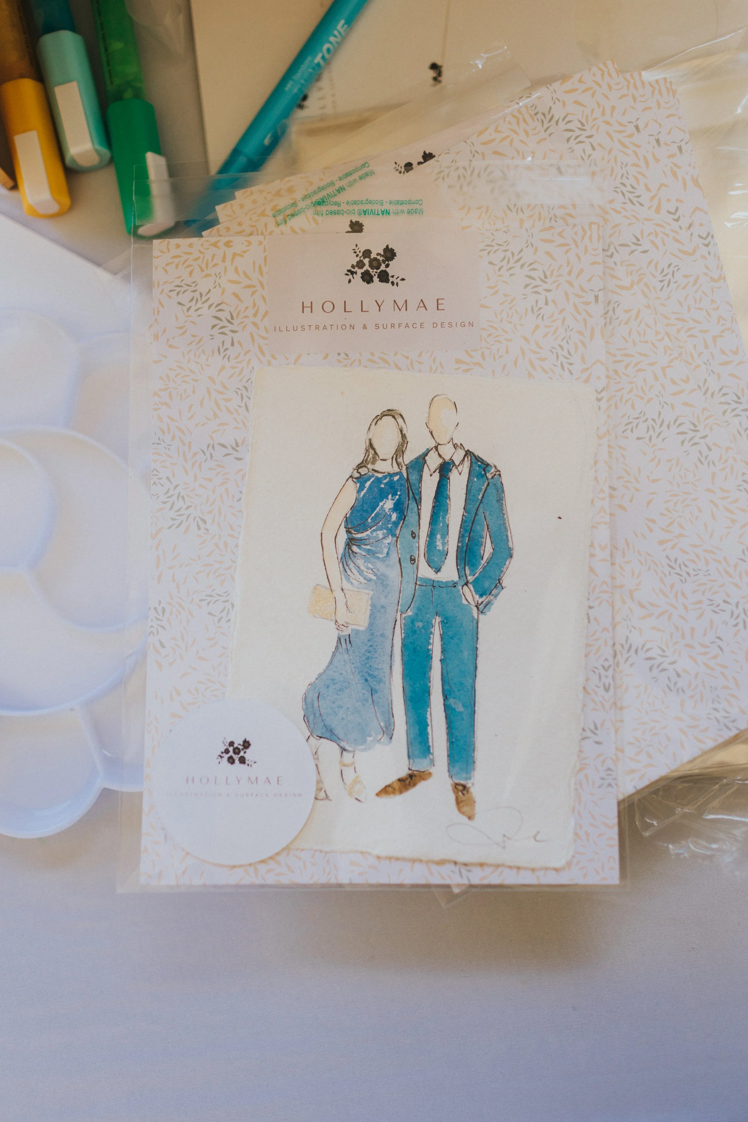 Wedding guest illustration 