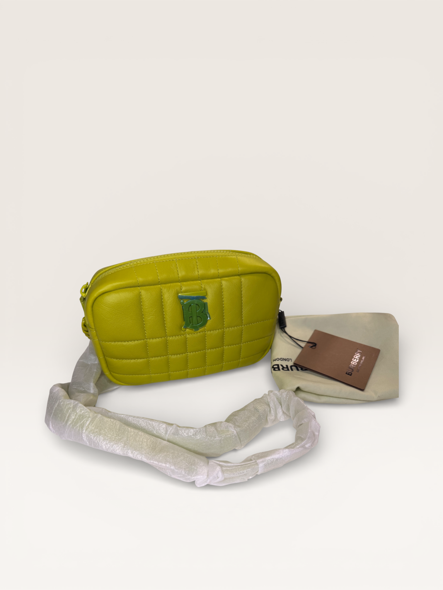 Burberry Quilted Camera Bag – Green