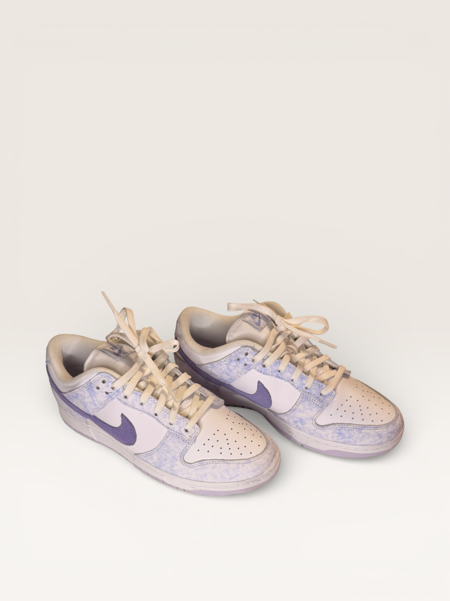 Nike Dunk Low Sneakers Lavender and White
