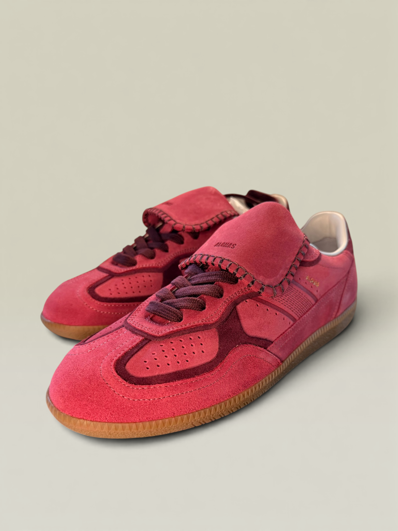 Alohas TB.490 Club Suede Raspberry Leather Sneakers