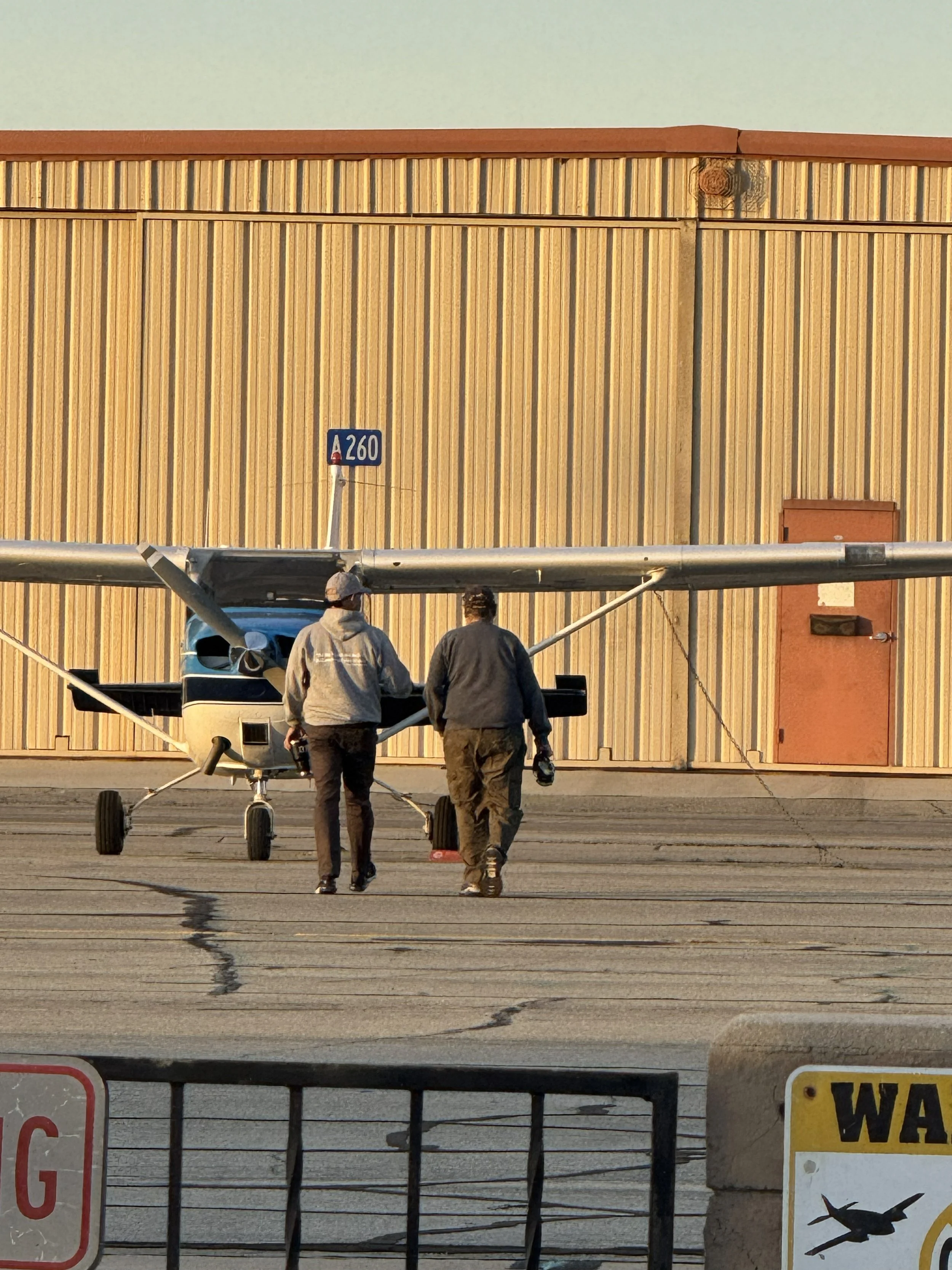 walking to the plane sunset.jpeg