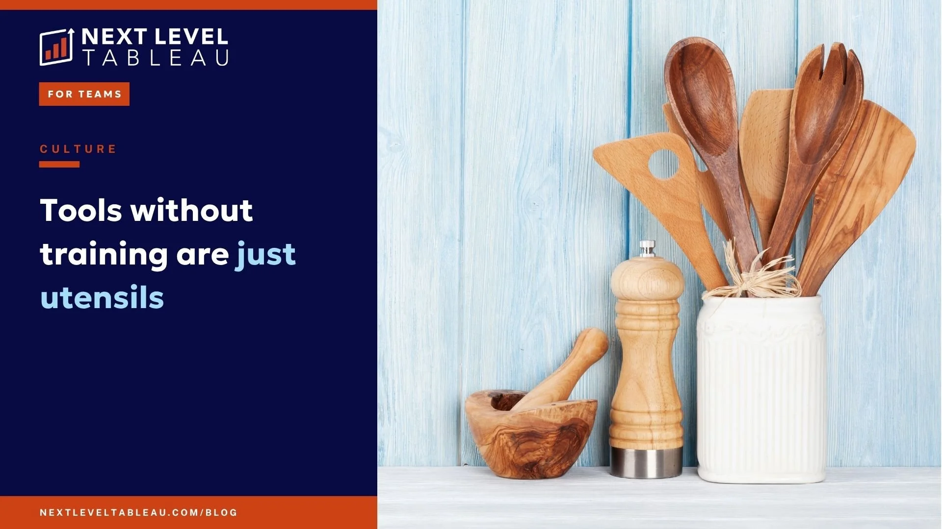 Tools without training are just utensils
