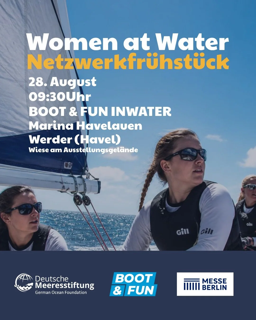 Frauen sind nicht nur Teil des Wassersports. Sie gestalten seine Zukunft. 💙

Beim Netzwerkfr&uuml;hst&uuml;ck Women at Water bringen wir Frauen aus Vereinen, Verb&auml;nden, Unternehmen und der Wassersportbranche zusammen, um Erfahrungen auszutausch
