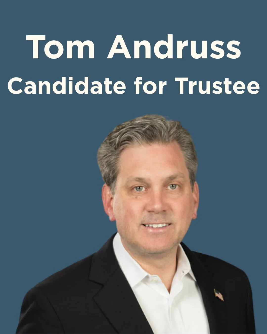 Meet Tom Andruss, running for Village Trustee!

Tom and his wife, Michelle, have called Sleepy Hollow home since 2007. Their children attended our local public schools before heading off to college, and Tom is deeply invested in the quality of life i