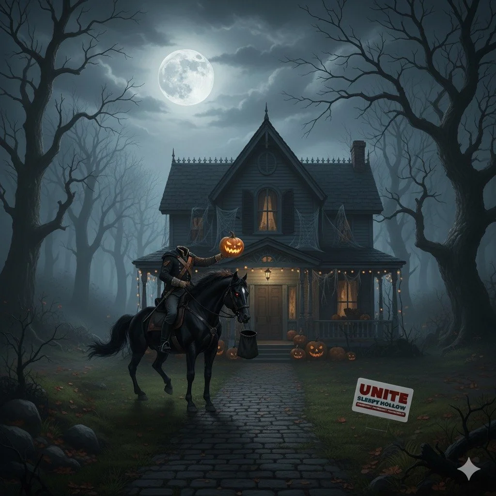 🎃 Happy Halloween Sleepy Hollow!

We hope everyone enjoys all the events and we hope to see some of you this weekend!

🎃 &iexcl;Feliz Halloween, Sleepy Hollow! 

Esperamos que todos disfruten de los eventos y esperamos ver a algunos de ustedes este