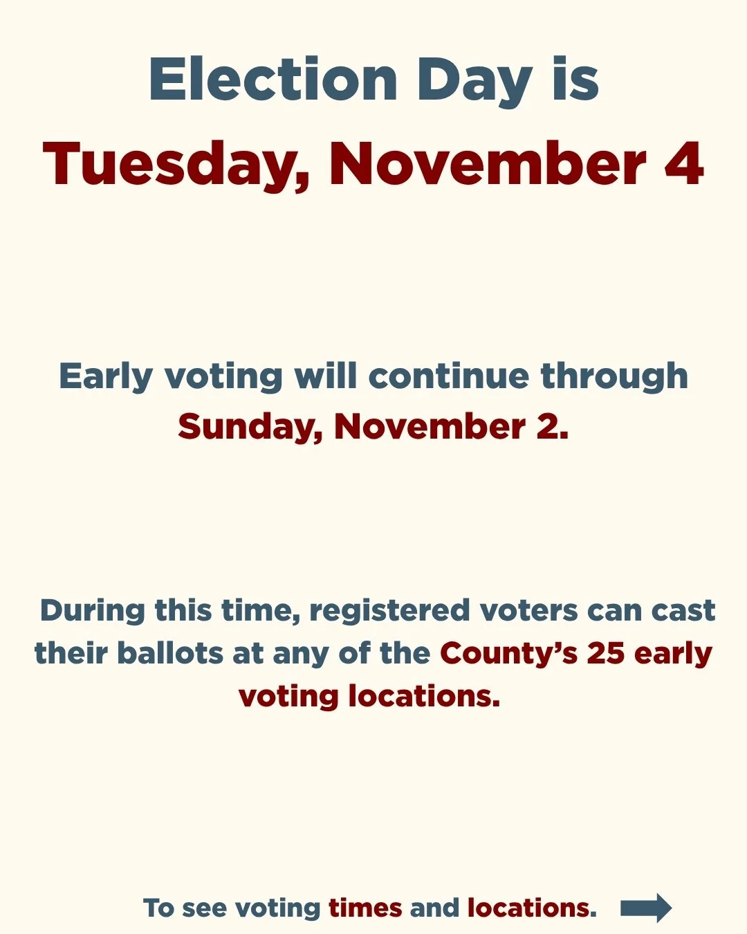 👋Friends and neighbors! 

We've had a fantastic start to early voting, about 200 of you have already cast your ballots! 🎟️

If you're planning to vote early this weekend (Saturday or Sunday), please remember to look for the Unite Sleepy Hollow slat