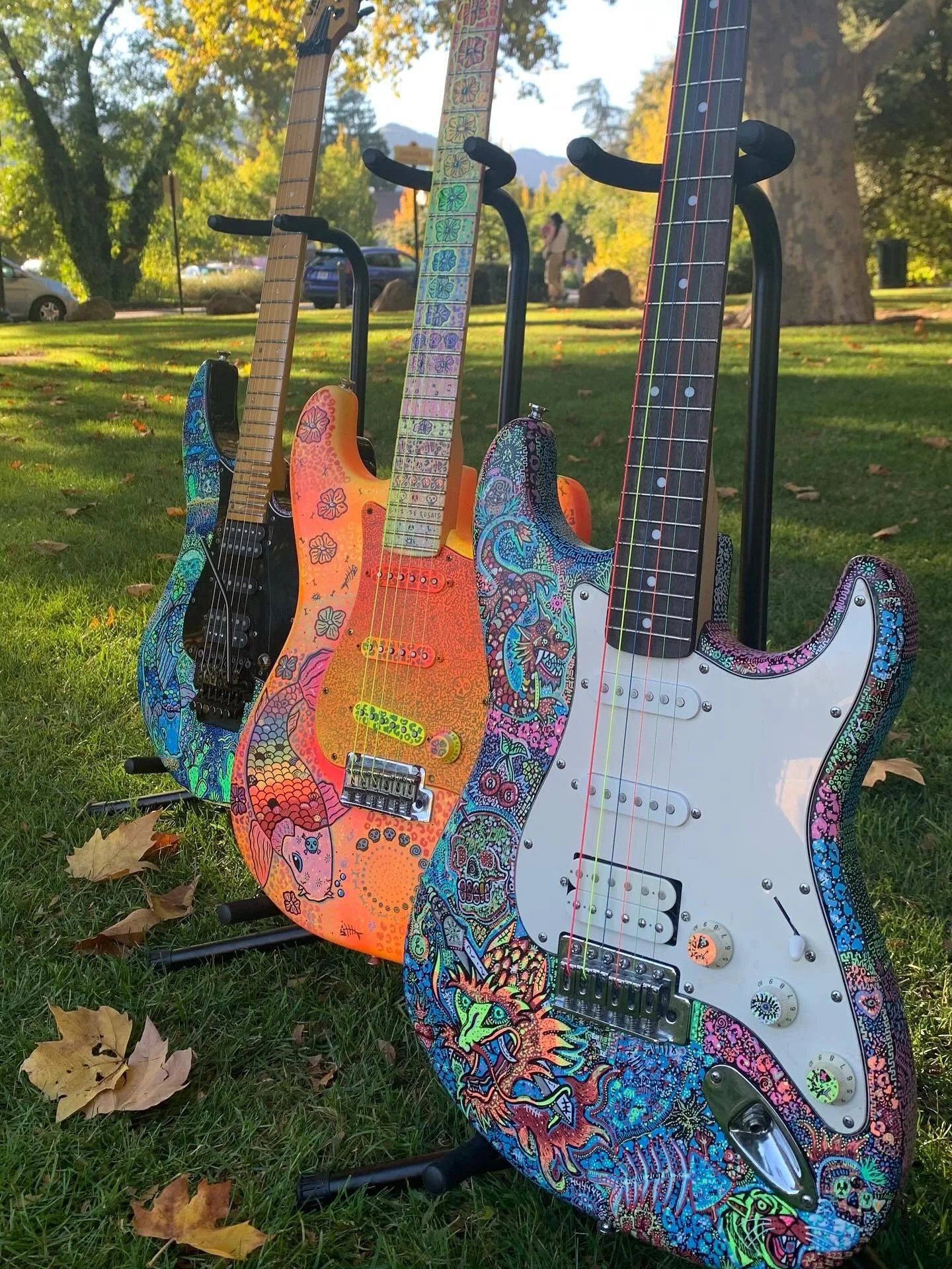 Any color you like! 🎸🌈🤘 Lots of new exciting projects coming soon!👀 #fender #guitar #guitarart #emilierosati #customguitar