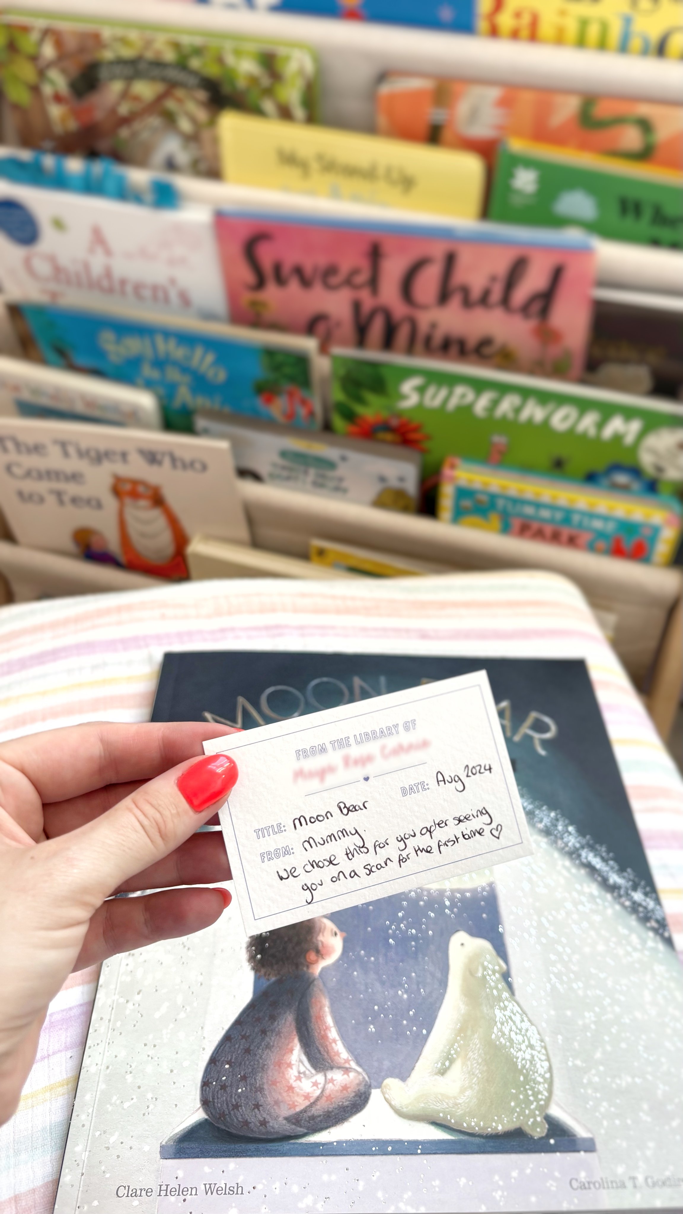 Starting Our Baby’s Library—with Bookplates and Memory Cards