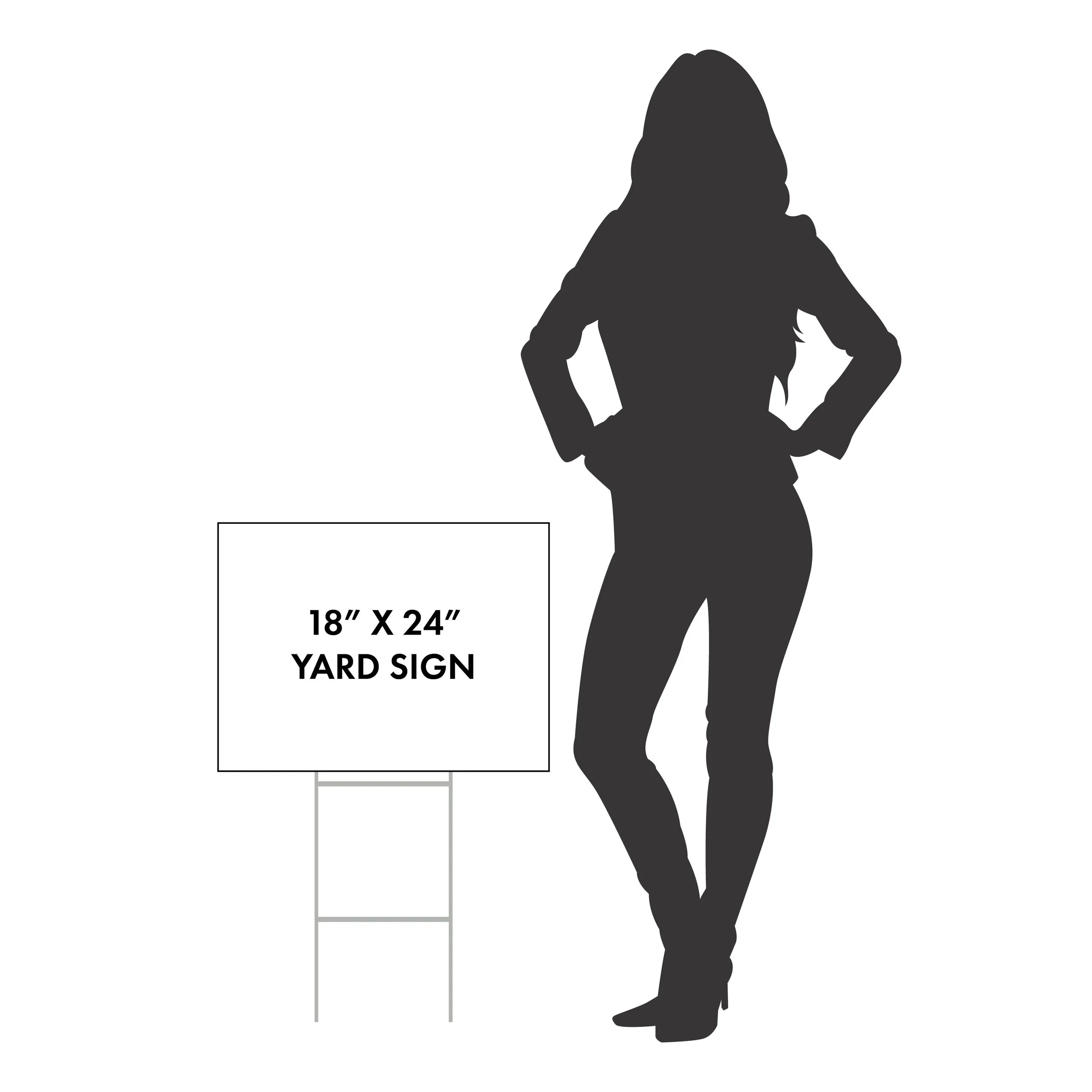 18" x 24" Double Sided Senior Yard Sign