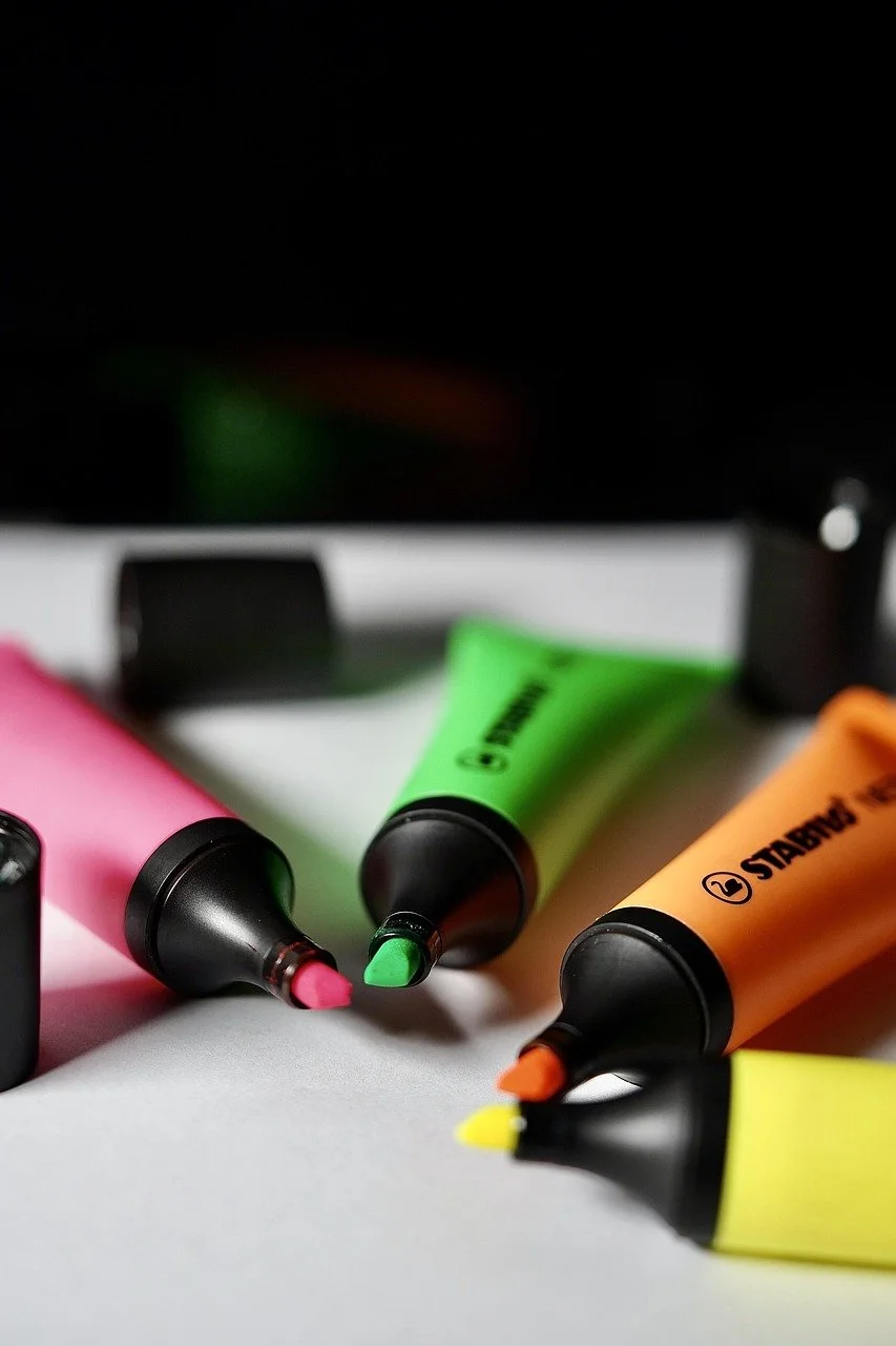 various highlighters