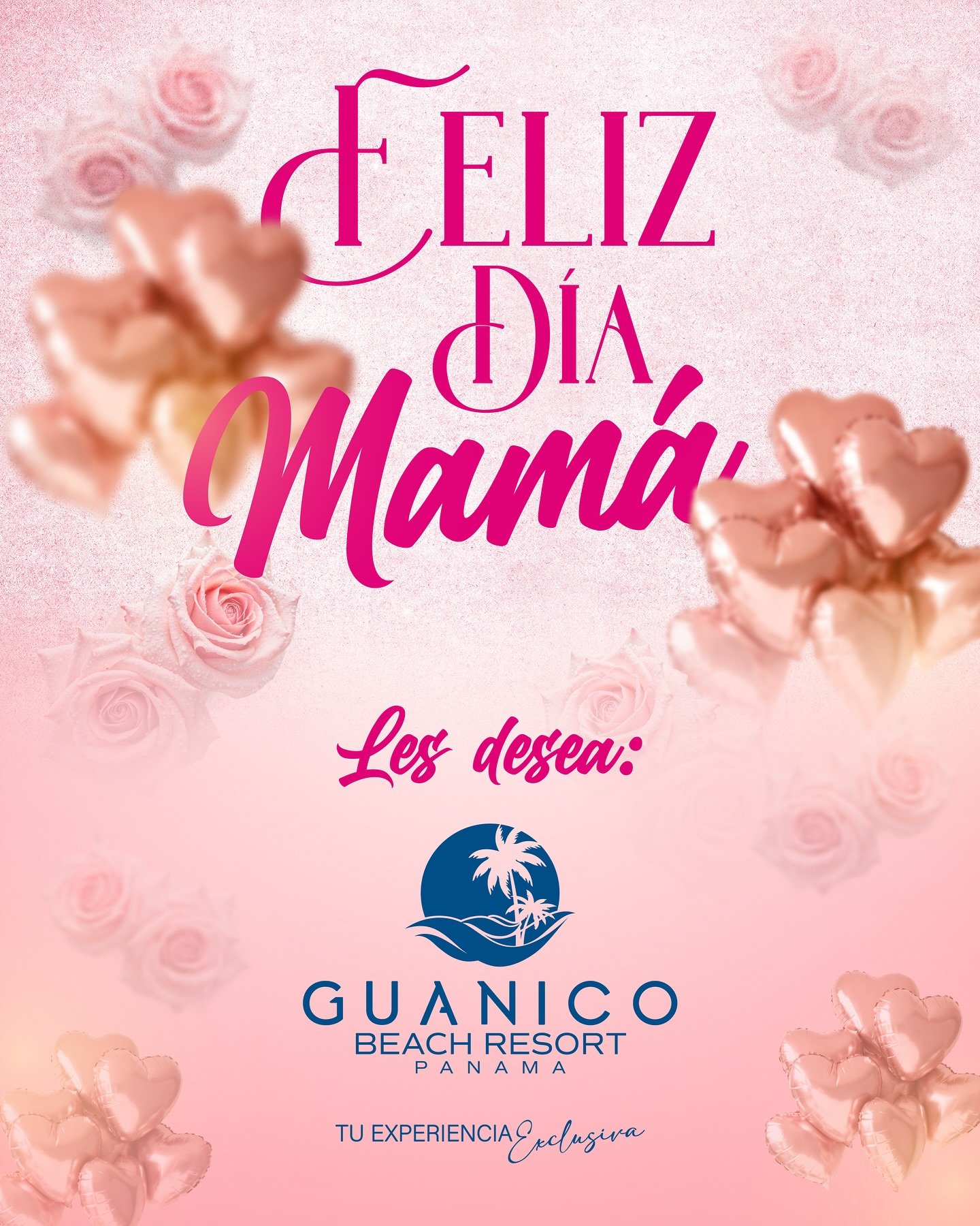 ¡Feliz día mamá, les deseamos desde Guánico Beach Resort!💖🌹 #TuExperienciaExclusiva #PlayaGuánico