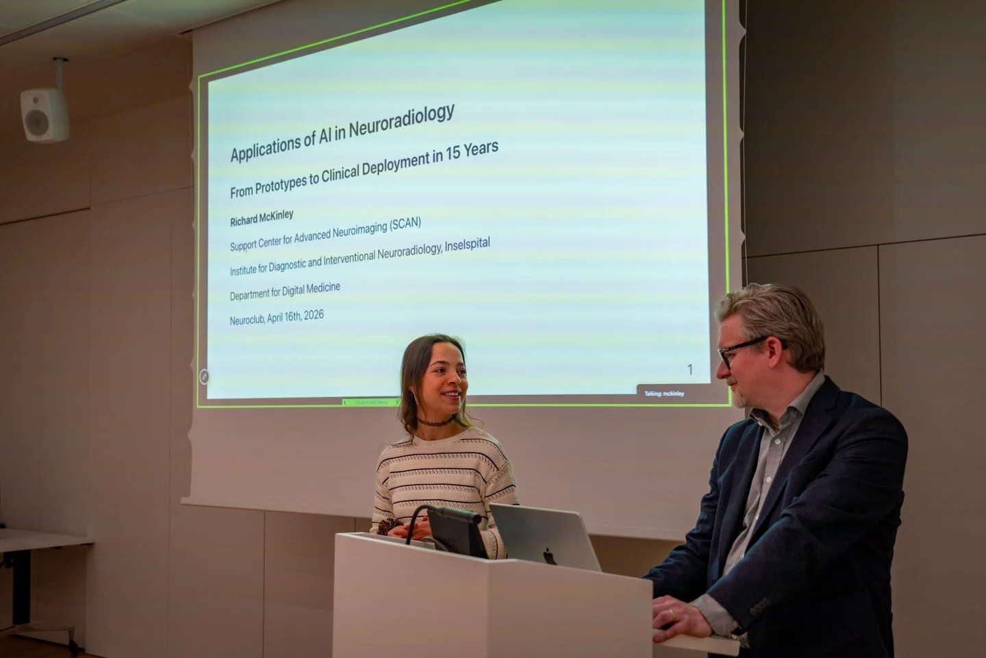 ✨ NeuroClub11 - where medicine met artificial intelligence ✨

Last Thursday, we came together for an inspiring evening at NeuroClub11: Applications of AI in Neuroradiology.

From AI-driven segmentation of stroke lesions and tumors to discussions on c