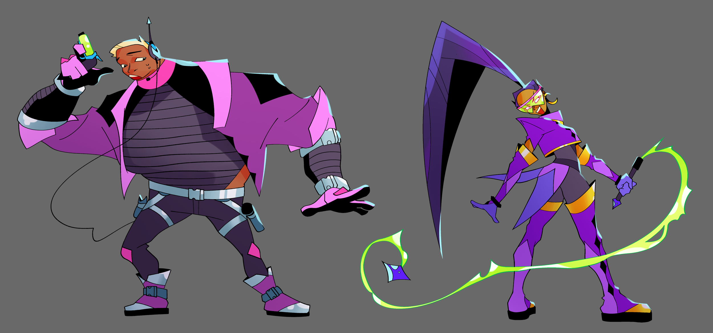 a villainous sci-fi space cop and her bumbling henchperson.
