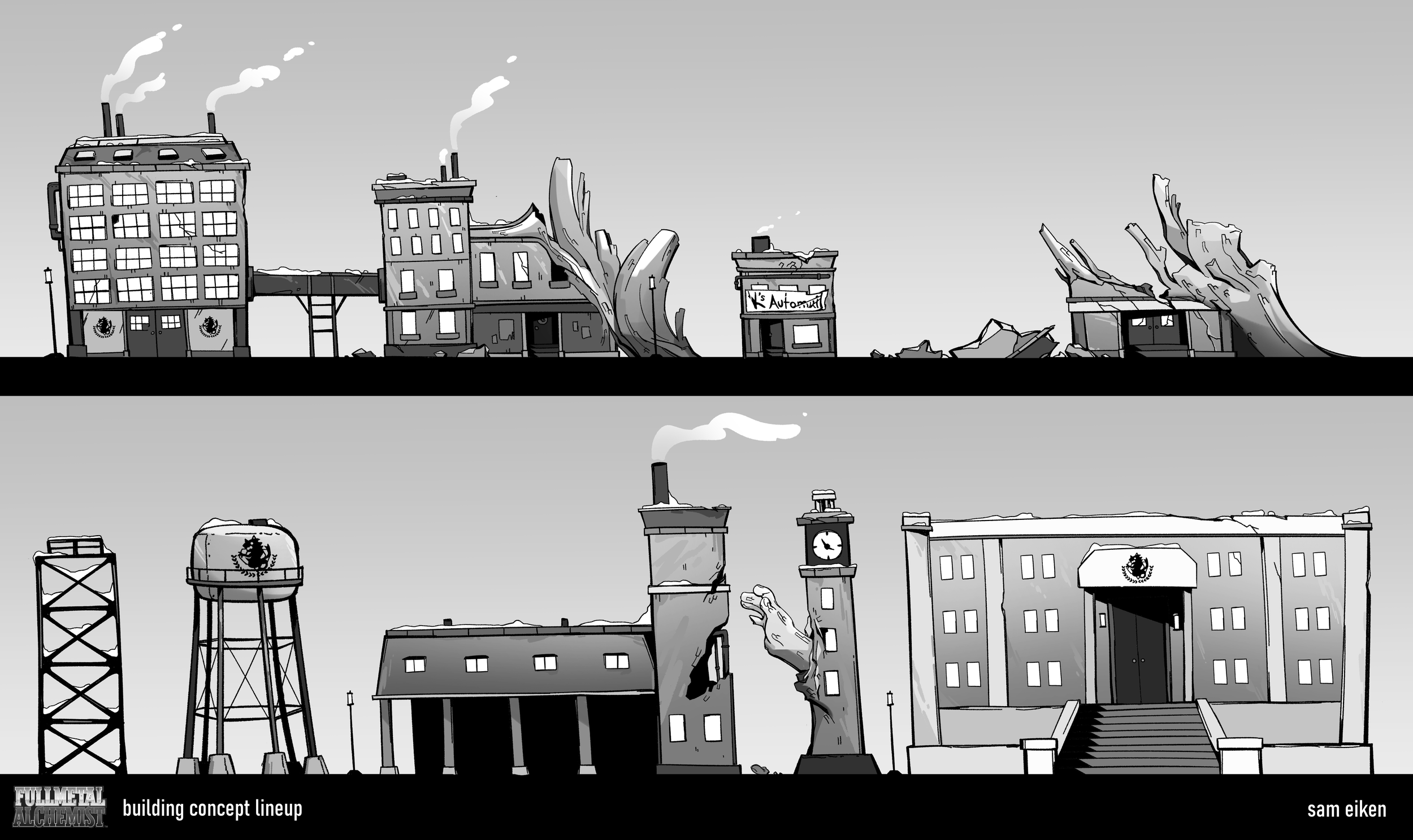 a worldbuilding project focused on creating a location that would fit in the world of Full Metal Alchemist Brotherhood.