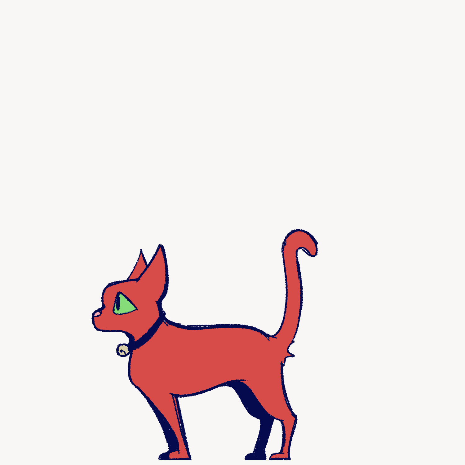 character animations made for an interactive animation in Unity! play here: https://saeiken.itch.io/kitty-animations