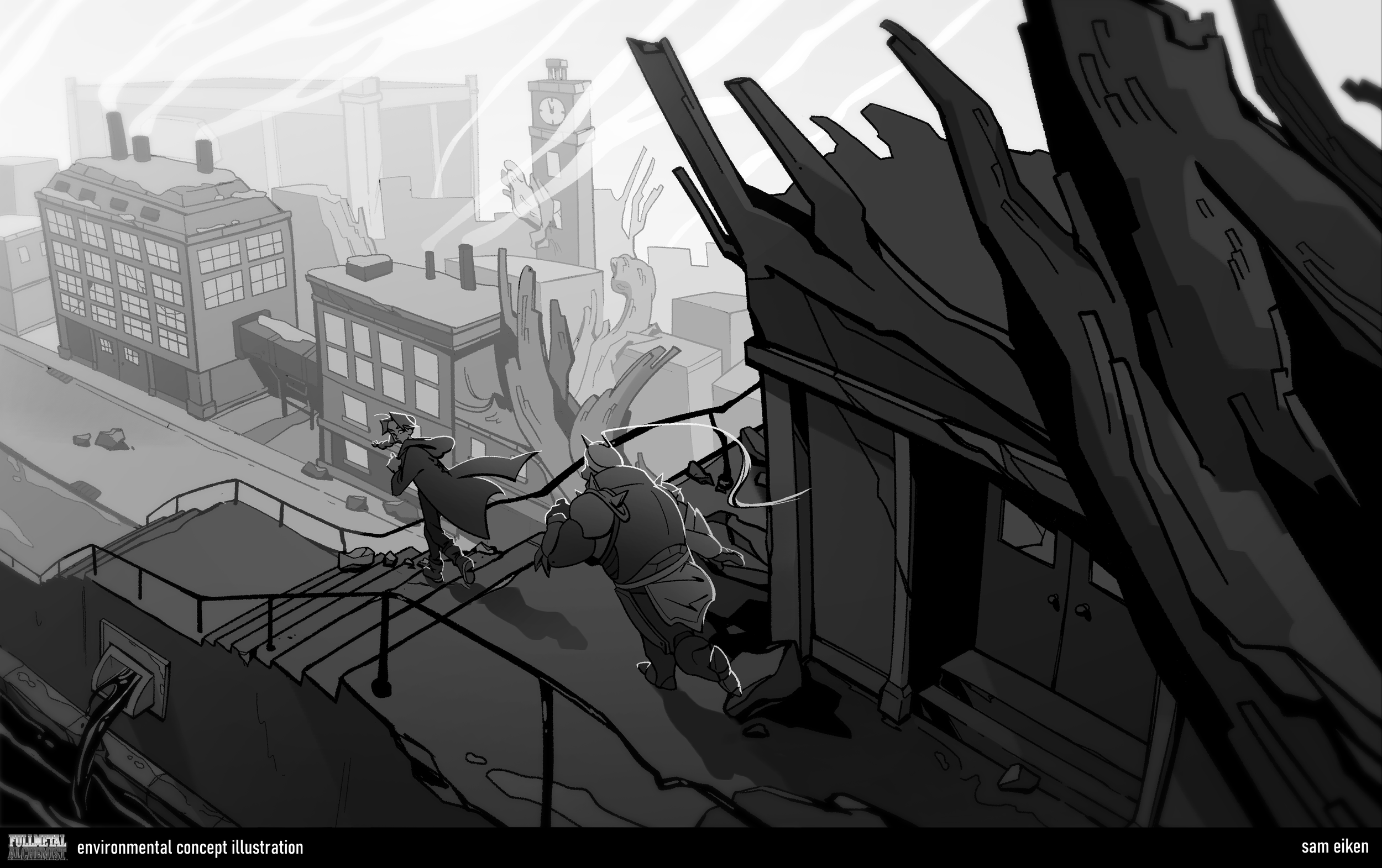 a worldbuilding project focused on creating a location that would fit in the world of Full Metal Alchemist Brotherhood.