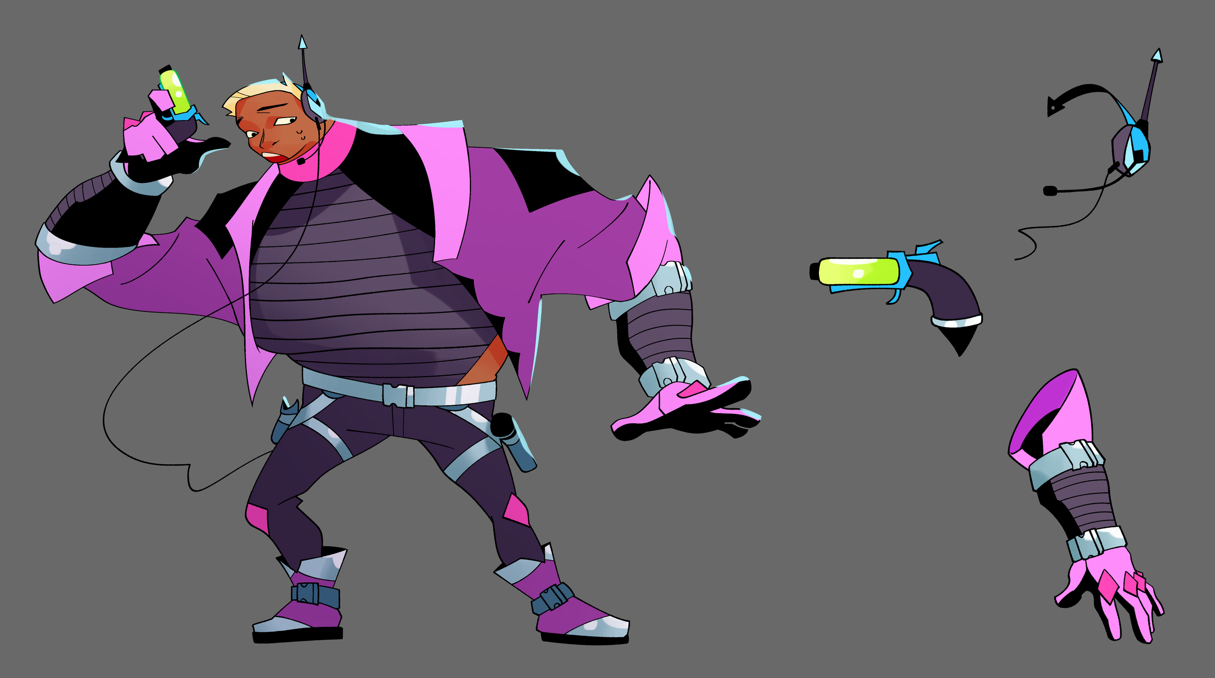 a villainous sci-fi space cop and her bumbling henchperson.