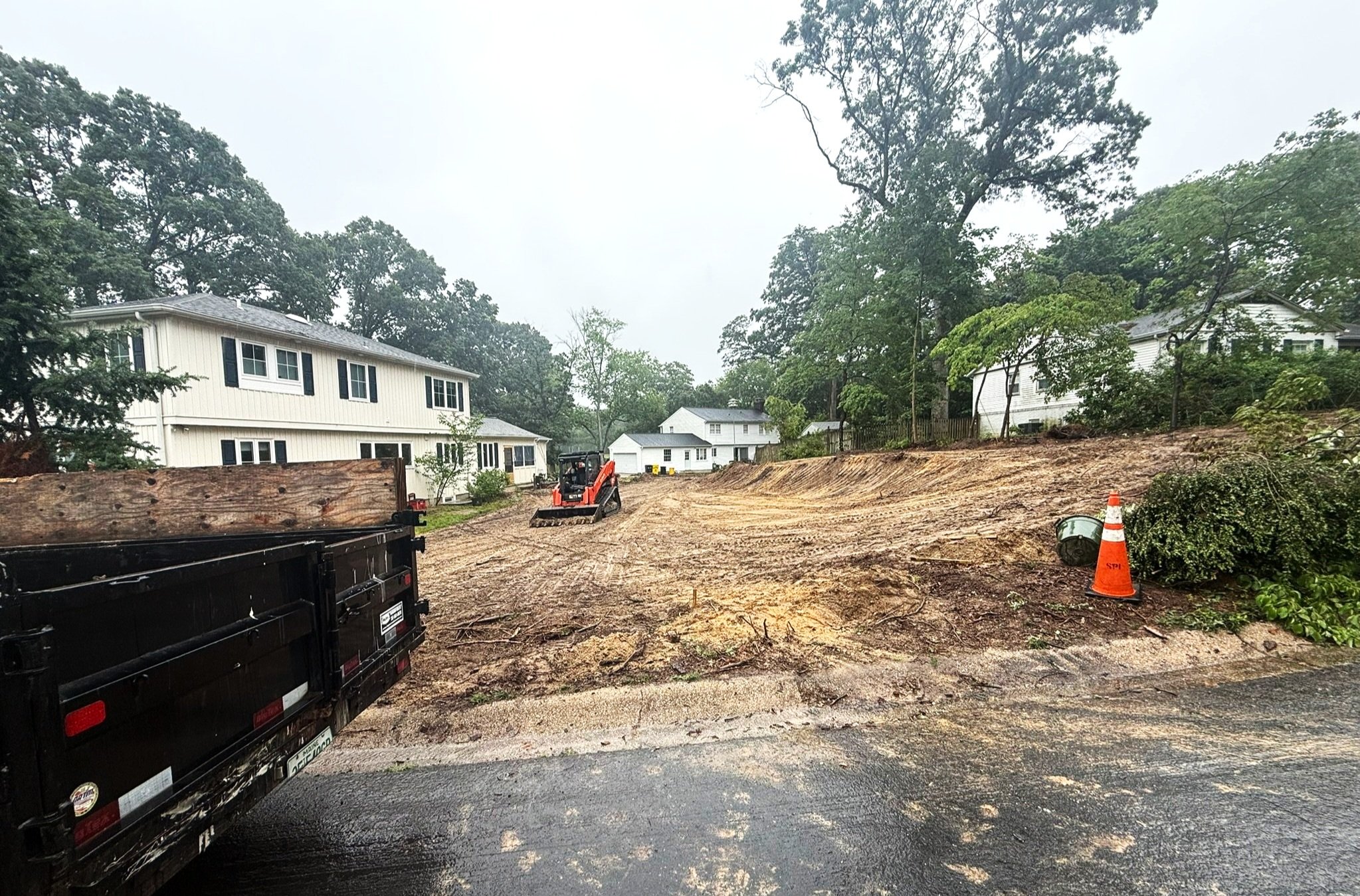 After - Tree & Brush Removal - Graded w/Hill Added
