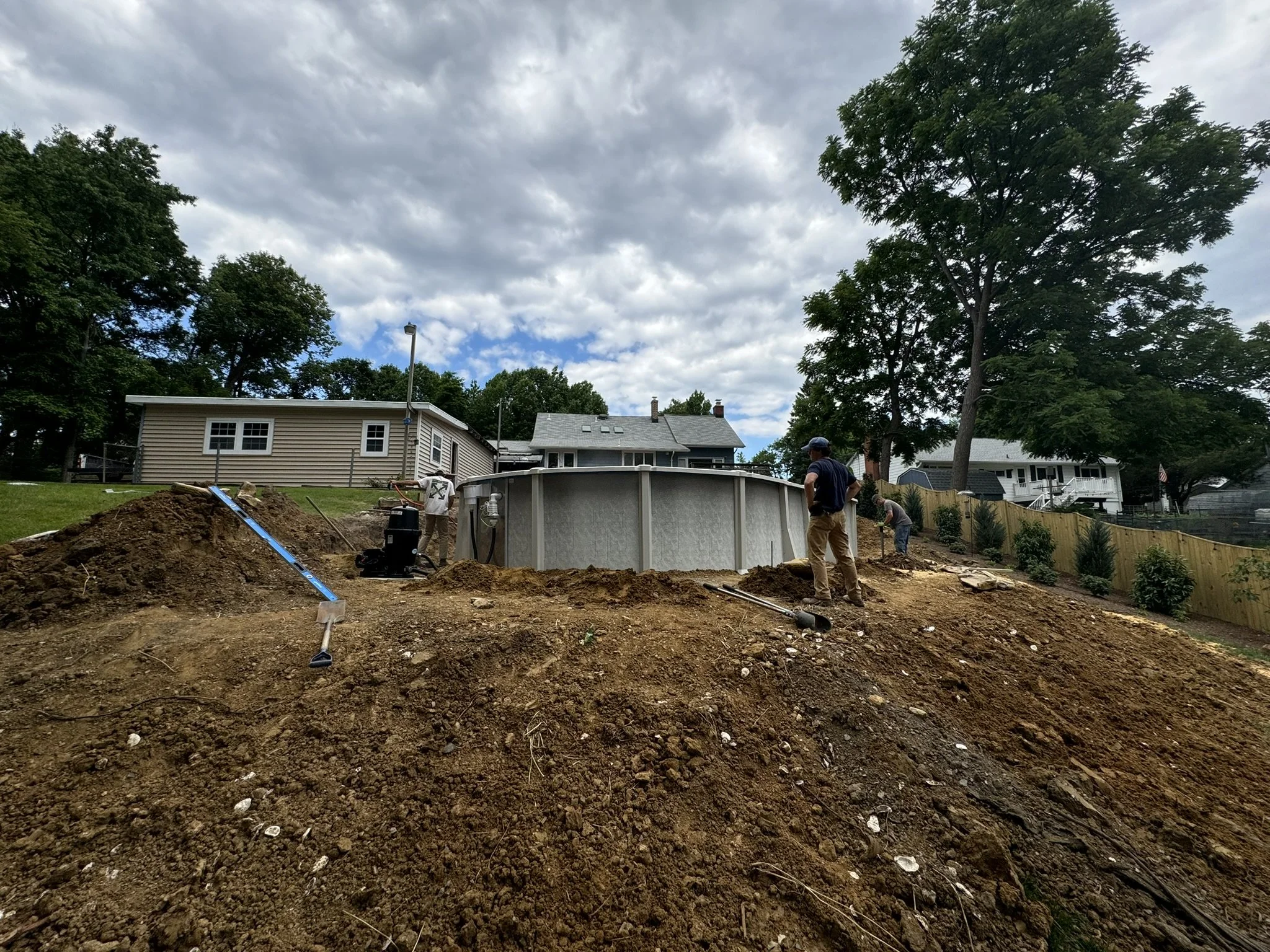 Grading Completed/Pool Installed