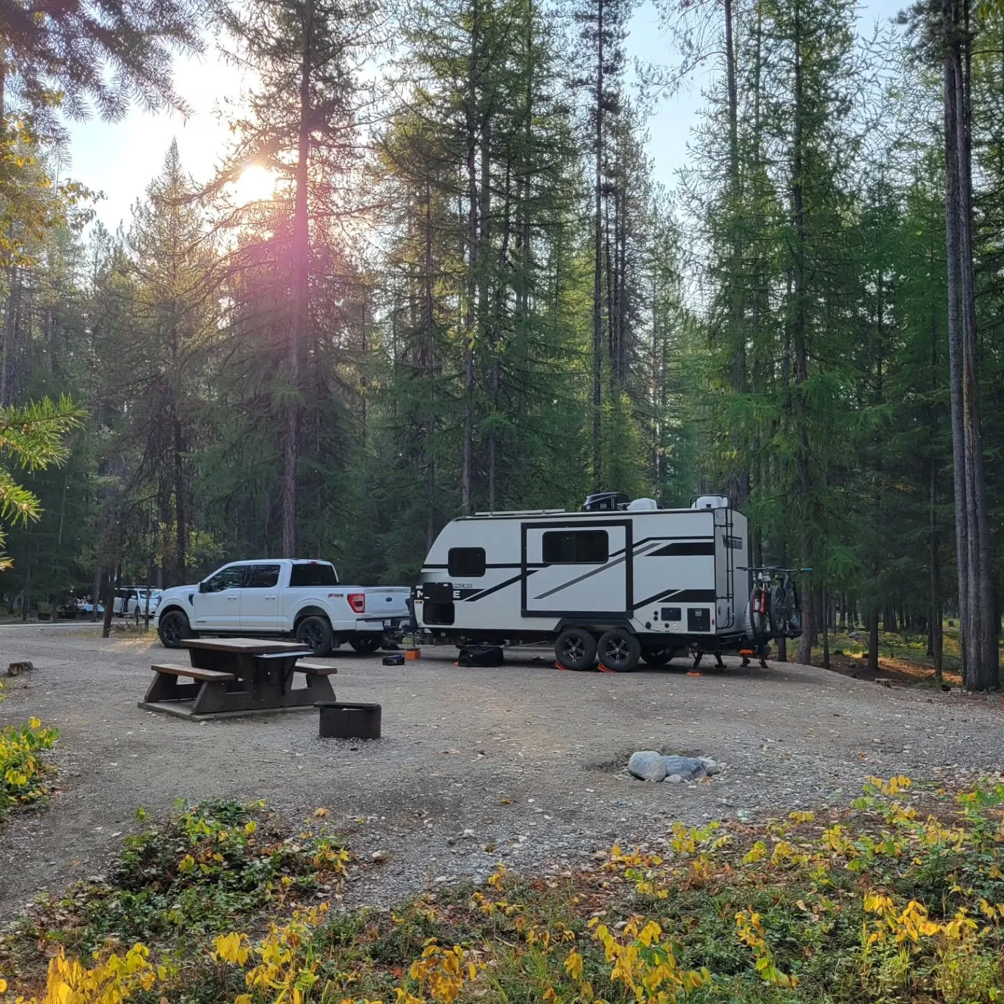 Great start to #vacation. I'm so tickled that I get to spent 2 weeks with my two favorites ❤️

1. Moyie Lake campsite.  Lovely! Also found out that reservations close 48 hours before arrival, so ended up in a double site (which we shared). 
2. Moyie 