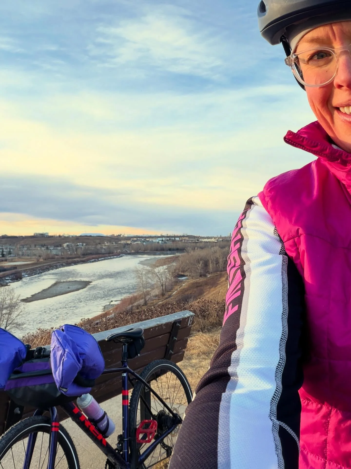 Got a ride in before winter 2.0. ❄️🚴❄️🚴