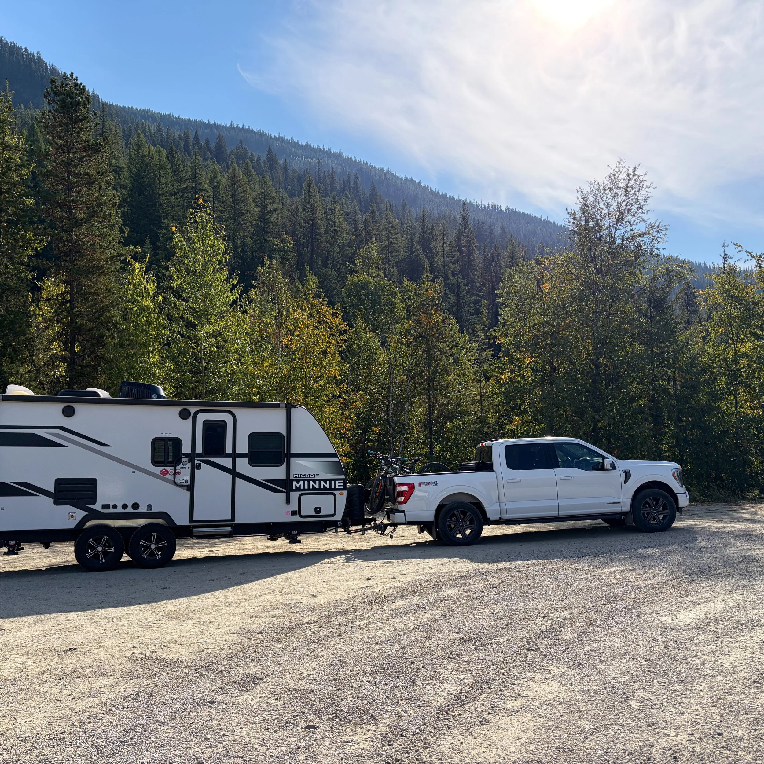 First (and only) Minnie Winnie outing this year (for all the right reasons!). We had an amazing week in the Nakusp area of BC, at a campground that blew our minds last year, and continued to deliver this year. 
1 - the rig! 
2 - first up - a hike nea